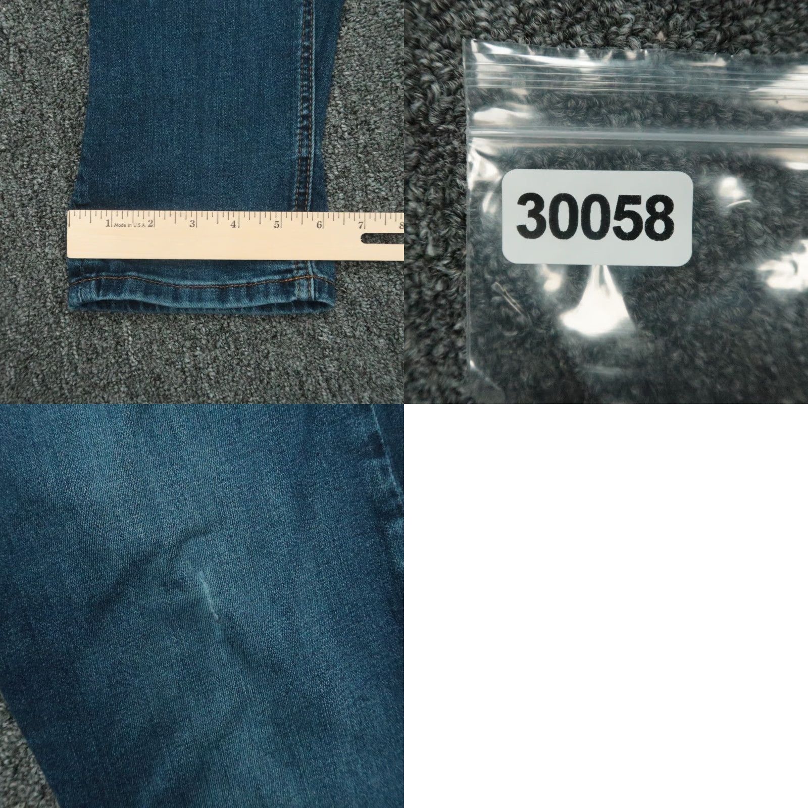 Vintage Barbell Jeans Mens 30x33 Athletic Fit 5 Pocket Medium Wash Blue Stretch Size US 30 / EU 46 - 8 Thumbnail