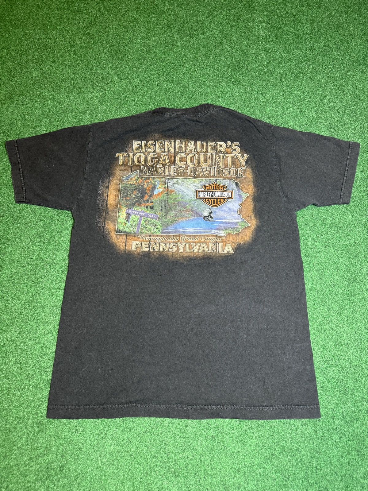 Harley Davidson Y2K Harley Skull COD Ghost Style Biker Grunge T Shirt Size US M / EU 48-50 / 2 - 4 Thumbnail