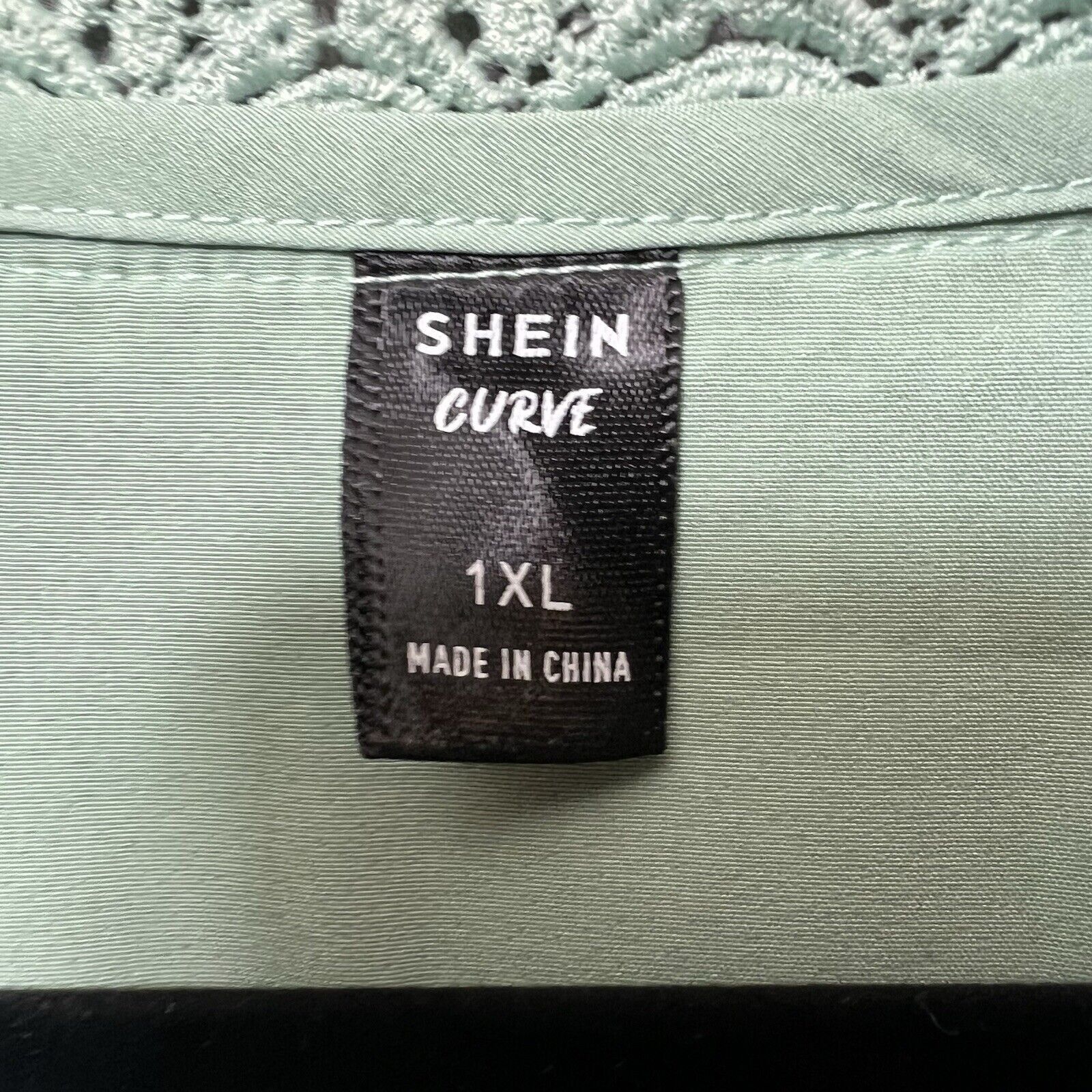 Shein SHEIN Curve Dress 1XL Green Short Sleeve Mini Surplice Neckl Size XL / US 12-14 / IT 48-50 - 6 Thumbnail