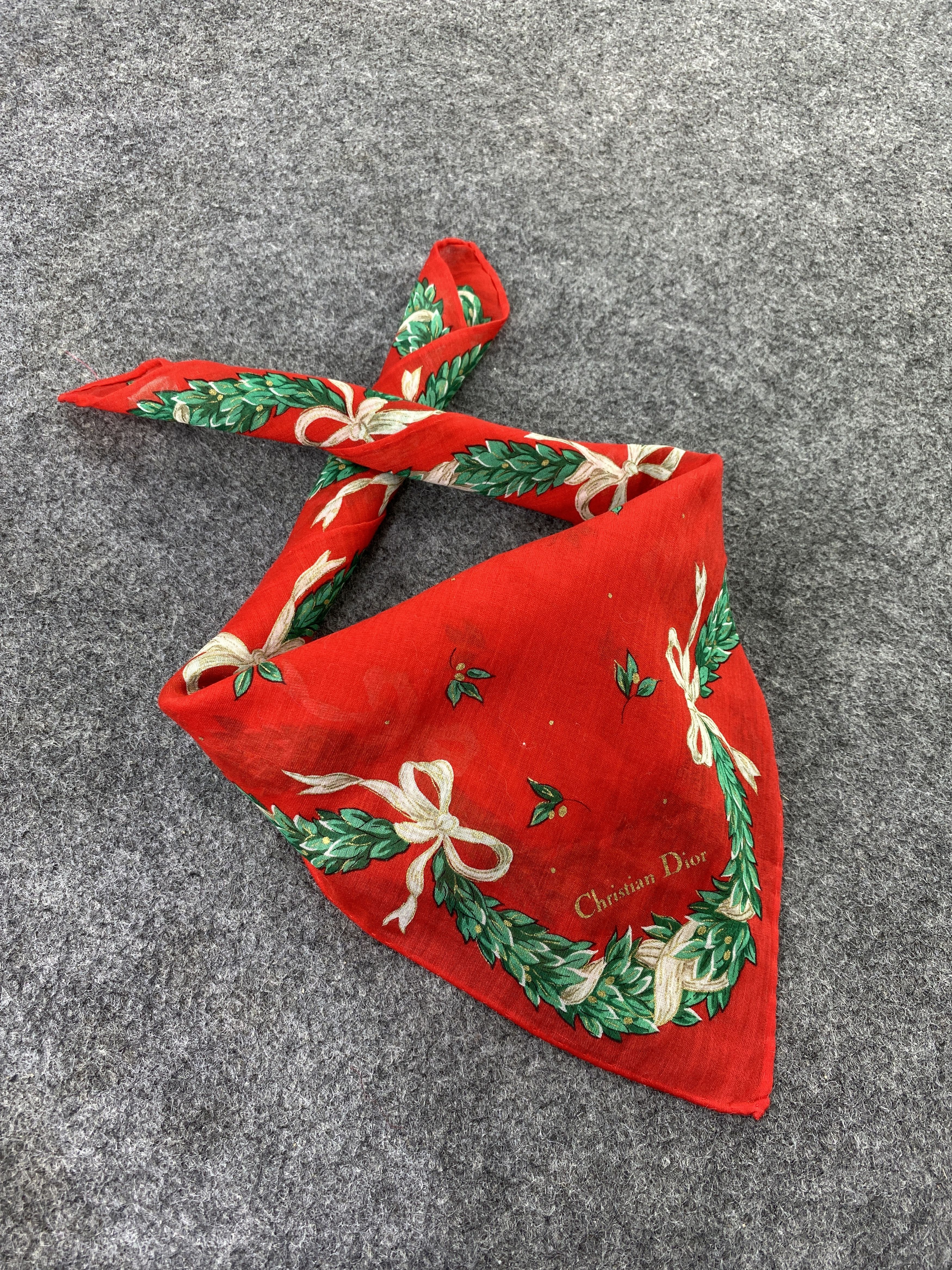Vintage Christian Dior Handkerchief / Bandana / Neckerchief-B167 Size ONE SIZE - 1 Thumbnail