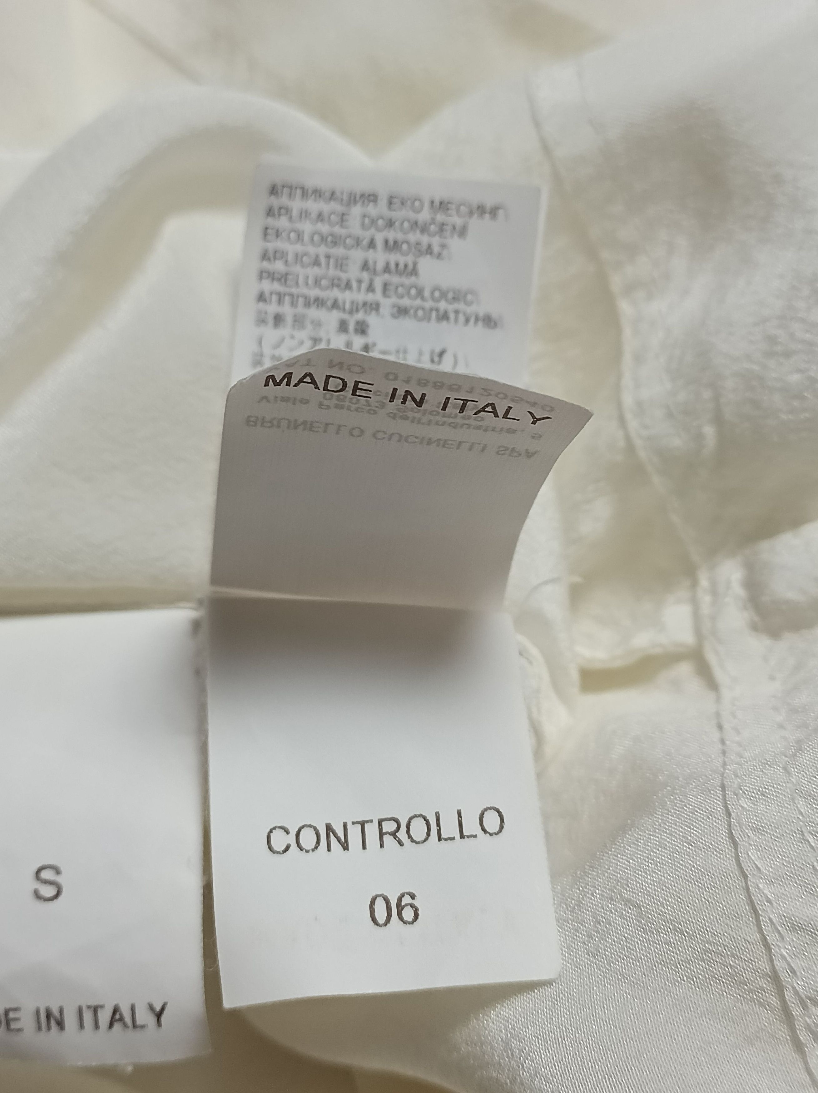 Brunello Cucinelli Brunello Cucinelli Silk White Shirt Blouse Size S Size S / US 4 / IT 40 - 14 Thumbnail