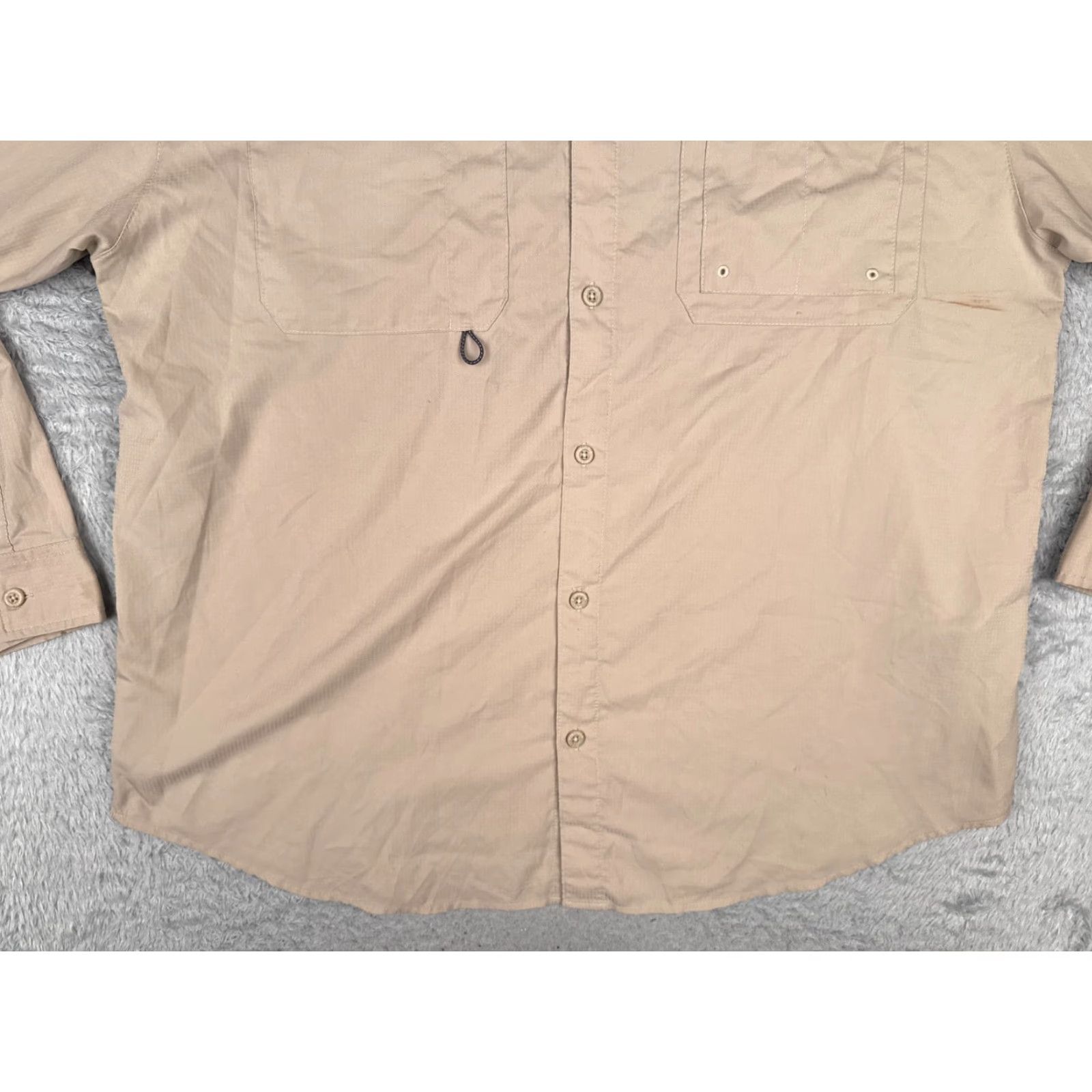 Vintage Columbia Shirt Men XL Beige Button Up Long Sleeve Fishing Angler Outdoor PFG Vented All Seasons Breathable Pocket Button-Up Mens Size US XL / EU 56 / 4 - 5 Thumbnail