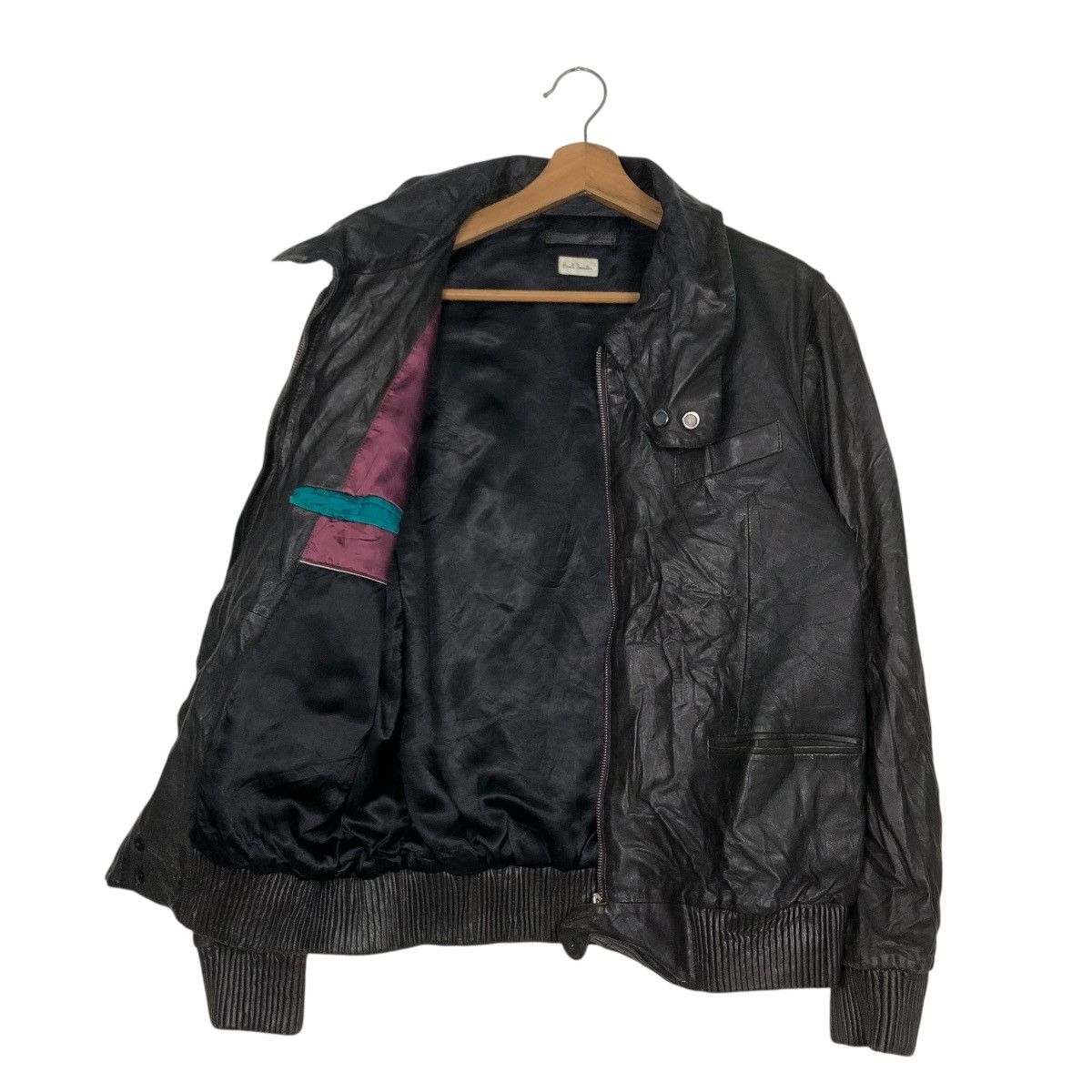 Paul Smith 🔥VINTAGE SOFT LEATHER BIKER JACKET PAUL SMITH Size US M / EU 48-50 / 2 - 13 Thumbnail