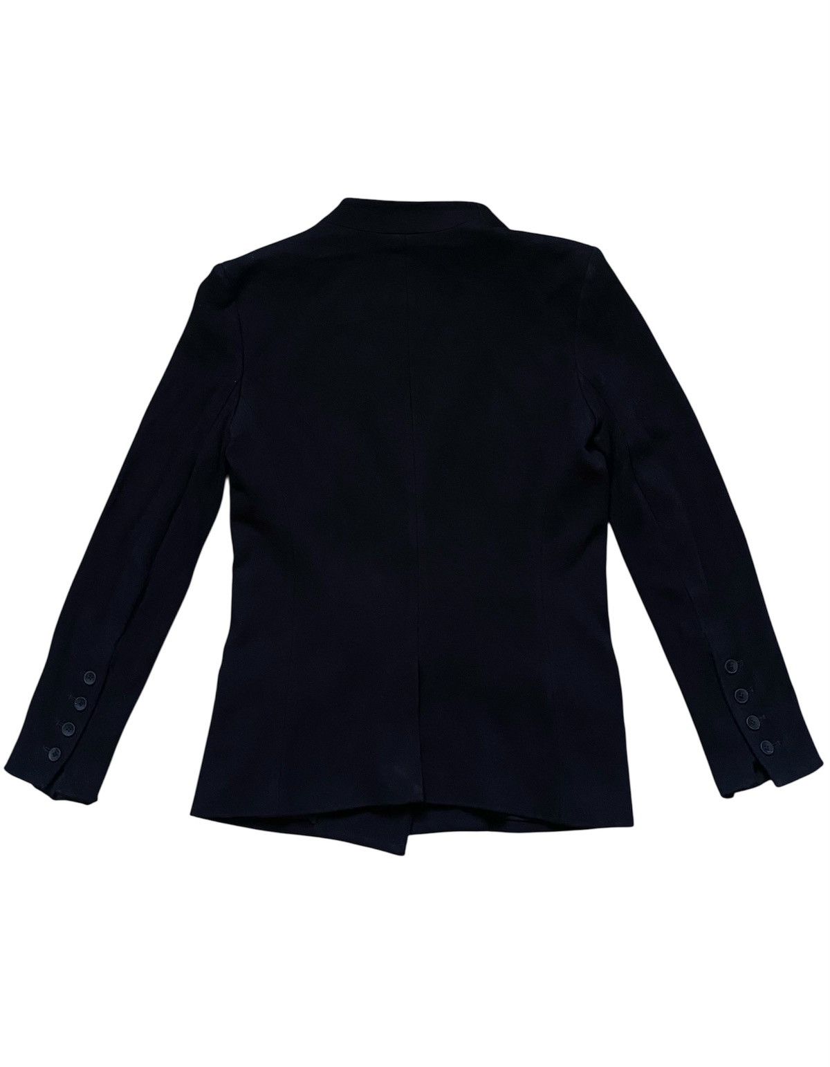 Helmut Lang Women’s Helmut Lang Made in USA Black Viscose Blazer Jacket Size M / US 6-8 / IT 42-44 - 3 Thumbnail