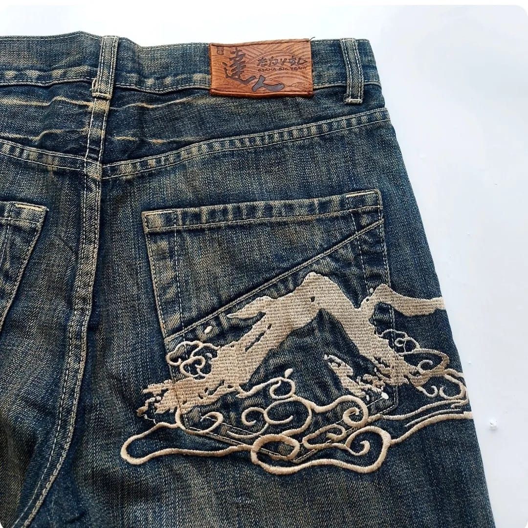 Japanese Brand × Vintage Big Train Patchwork Denim Pants Size US 30 / EU 46 - 6 Thumbnail