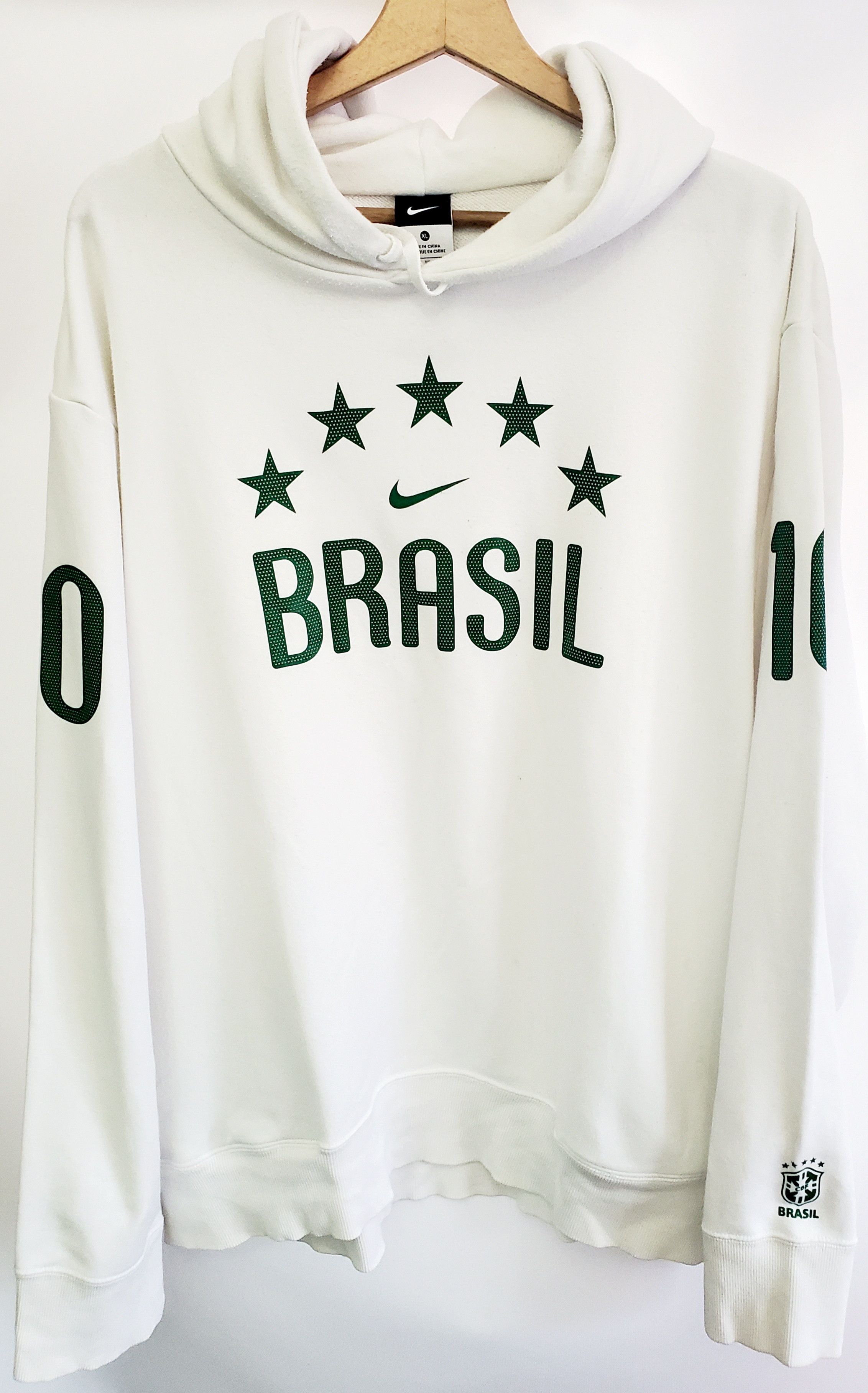Nike Nike Hoodie Brasil Soccer Pullover Sweatshirt World Cup Xl Size US XL / EU 56 / 4 - 1 Thumbnail