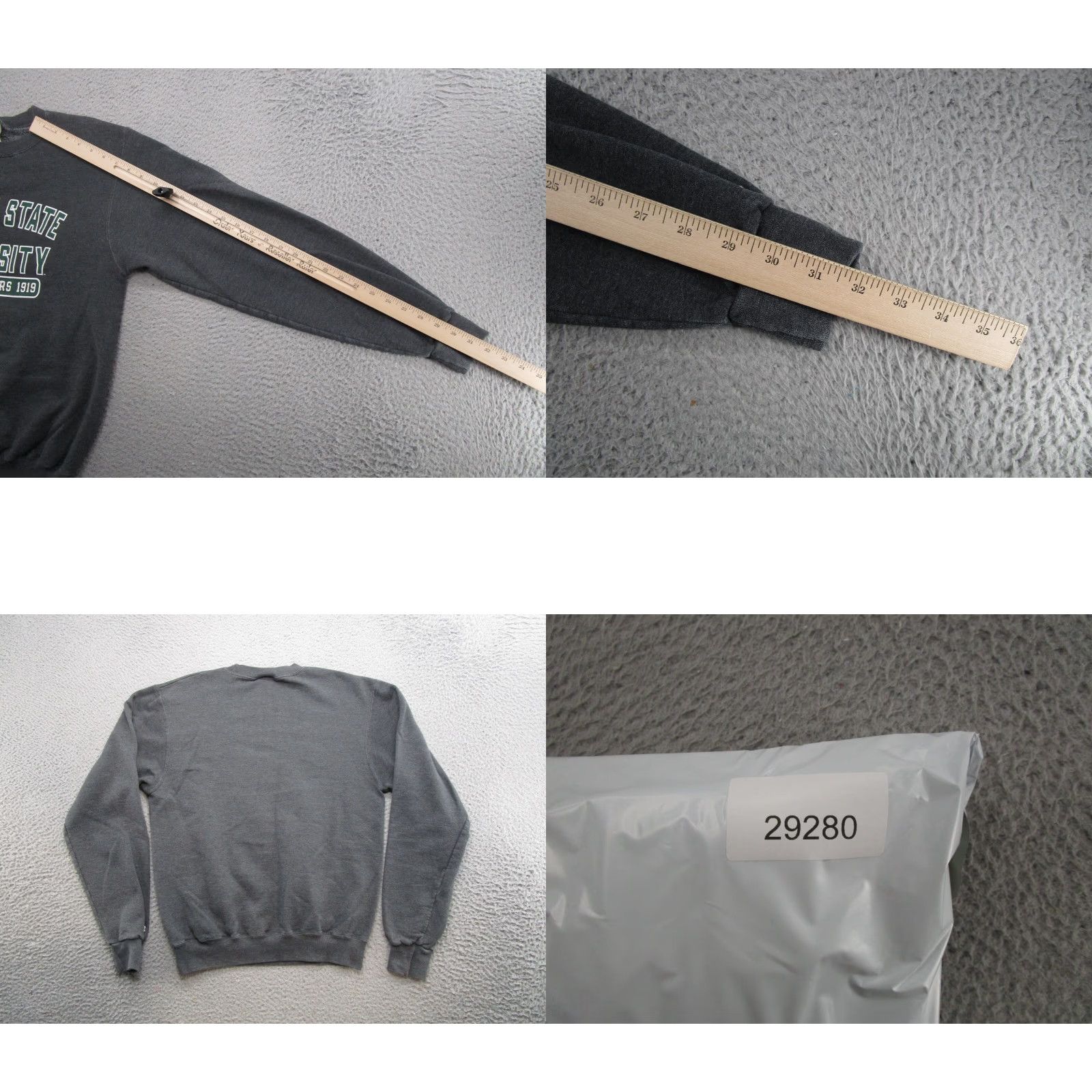 Champion Bemidji State University BSU Beavers Spell Out Gray Sweatshirt Mens Size S Size US S / EU 44-46 / 1 - 8 Thumbnail