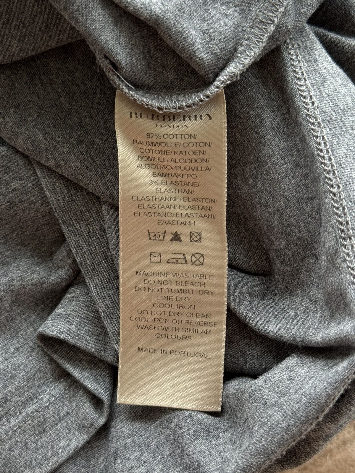 Burberry Burberry wide blouse t-shirt grey Size L / US 10 / IT 46 - 6 Thumbnail