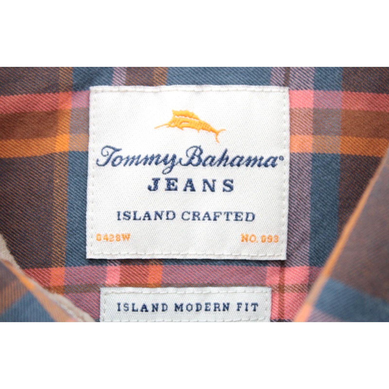 Tommy Bahama Tommy Bahama Jeans Island Craft Shirt Men's XXL Orange Plaid Modern Fit Button-Up Shirt Size US XXL / EU 58 / 5 - 6 Thumbnail