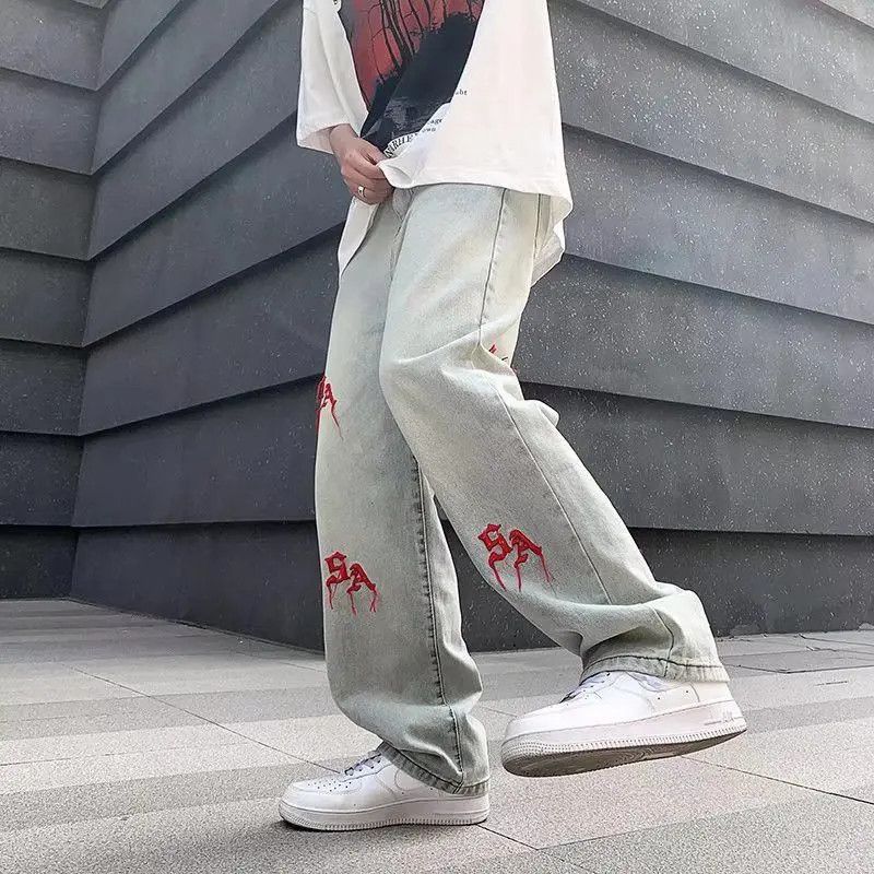 Japanese Brand Retro straight casual jeans Size US 32 / EU 48 - 3 Thumbnail