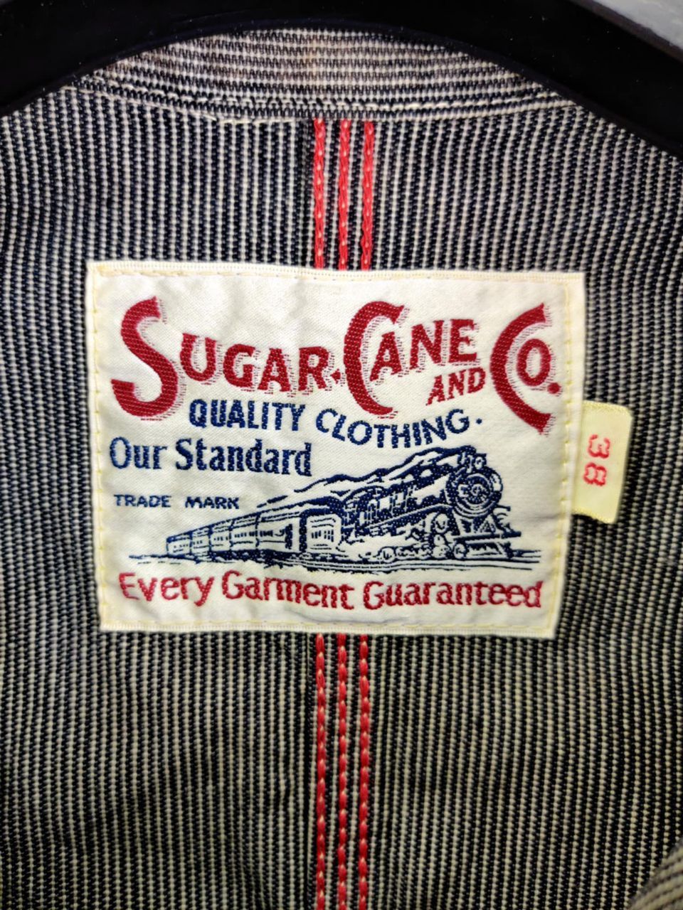 Sugar Cane Vintage Sugar Cane Stripe Denim Chore Jacket Size US M / EU 48-50 / 2 - 8 Thumbnail