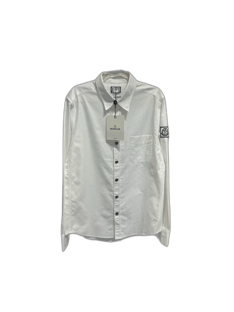 Moncler Moncler Limited Edition White Logo Shirt Size US M / EU 48-50 / 2 - 1 Thumbnail