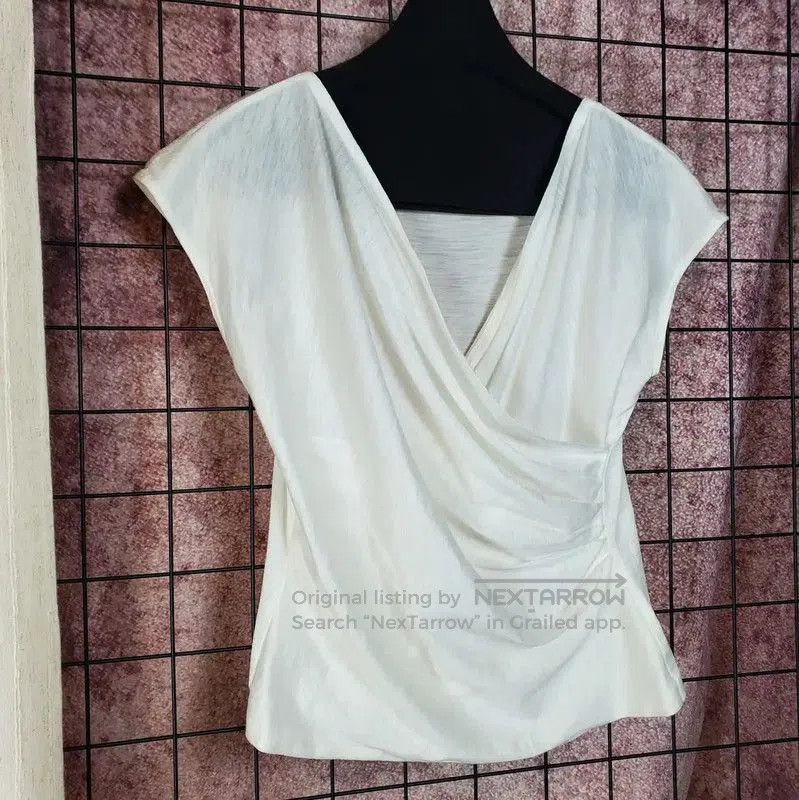 Dior Dior Summer White Linen Blend Short Sleeve Top . Size L / US 10 / IT 46 - 3 Thumbnail
