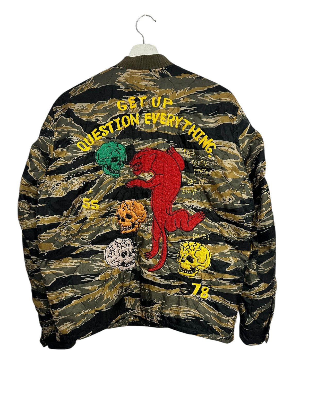 Diesel Rare diesel camo ed hardy style bomber jacket skulls archive Size US S / EU 44-46 / 1 - 2 Thumbnail