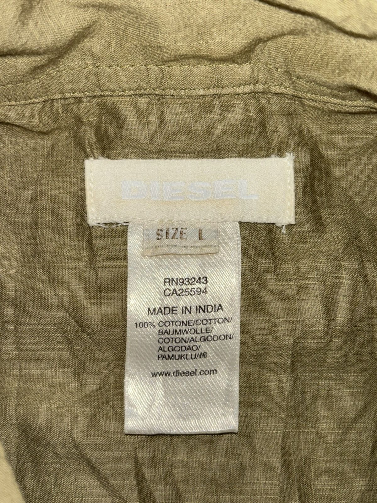 Diesel DIESEL Green Shirt Size US S / EU 44-46 / 1 - 11 Thumbnail