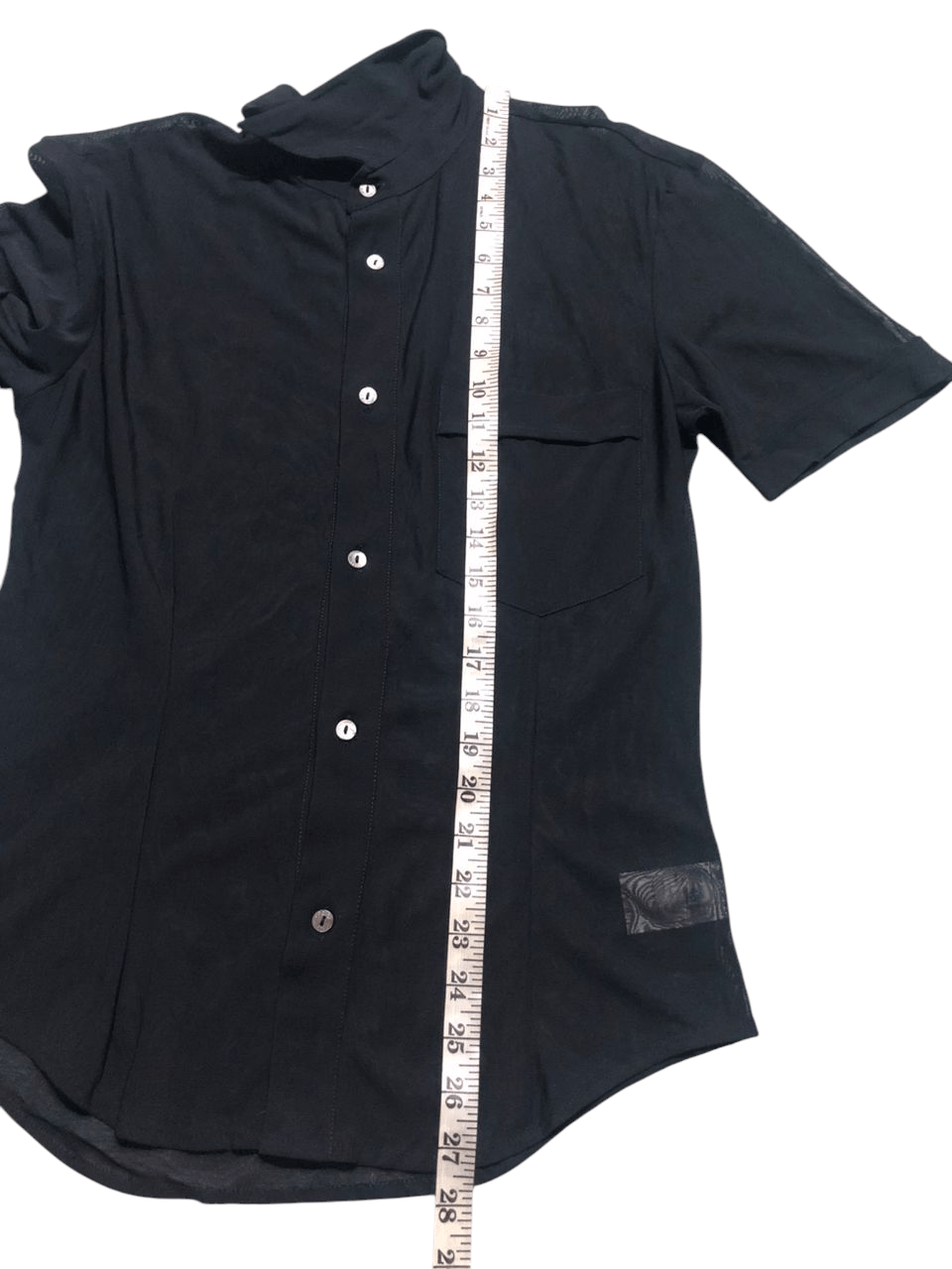 Dolce & Gabbana × Vintage Vintage Dolce & Gabbana Mesh Shirt Button Up Single Pocket Size US S / EU 44-46 / 1 - 20 Thumbnail