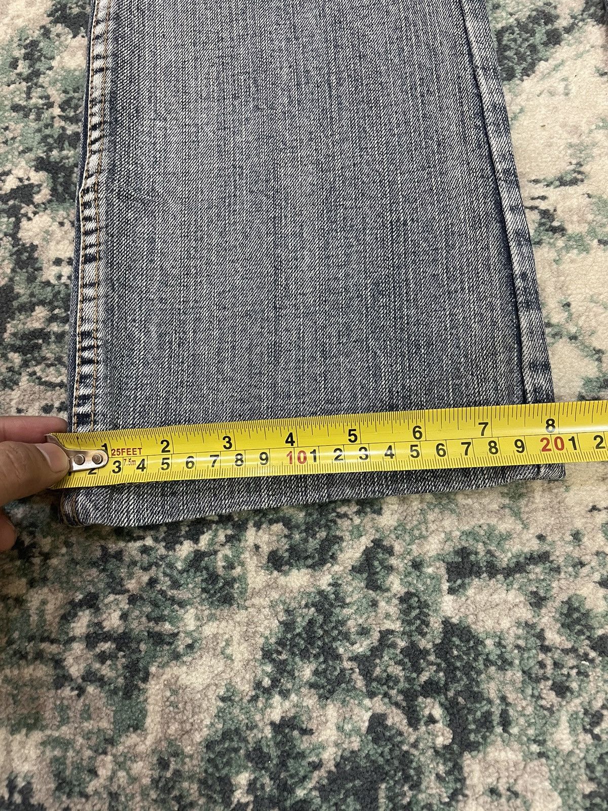 Vintage Semantic Design Paint X Distressed Flare Jeans