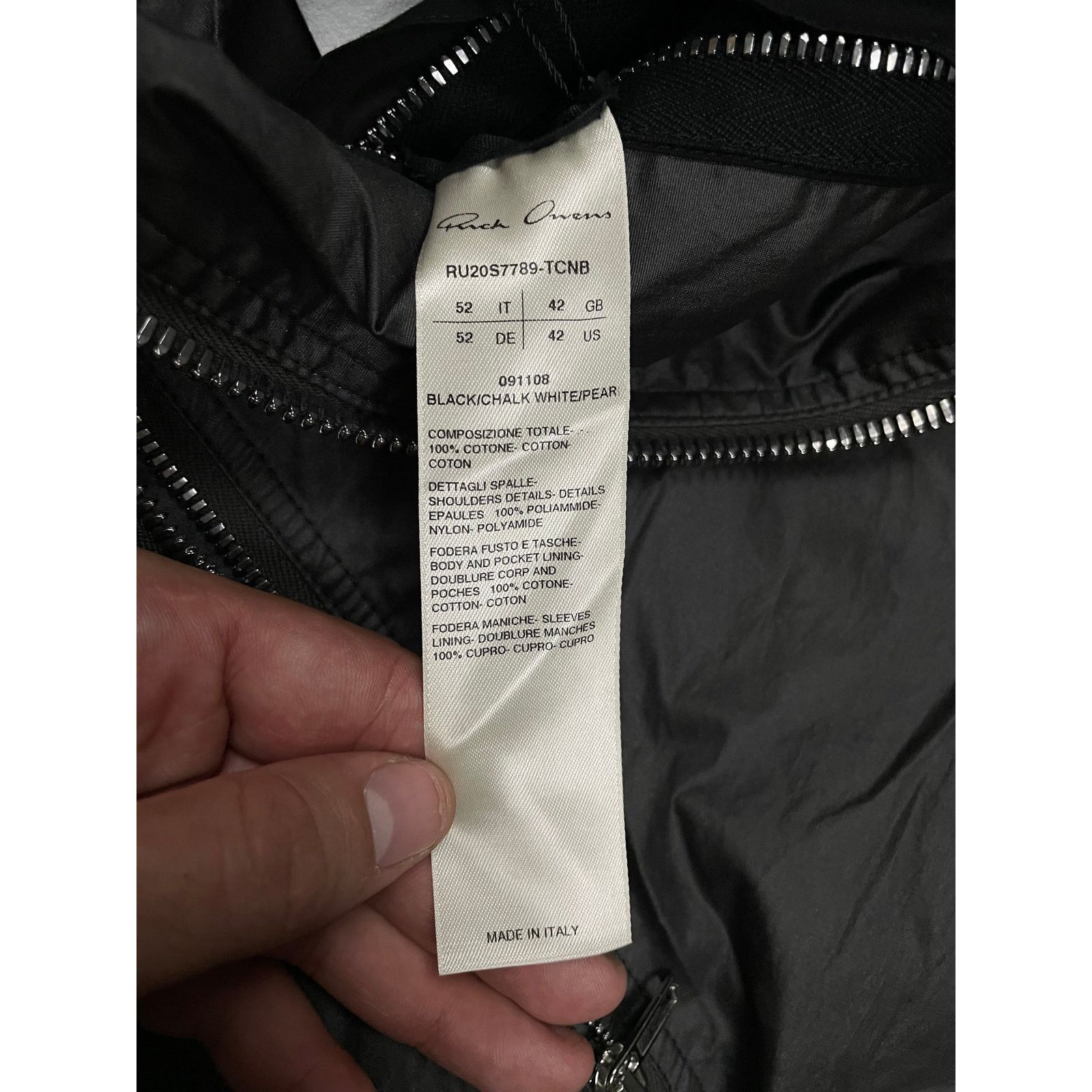 Rick Owens Rick Owens Biker Jacket Used 52 (L-XL) Size US L / EU 52-54 / 3 - 4 Thumbnail