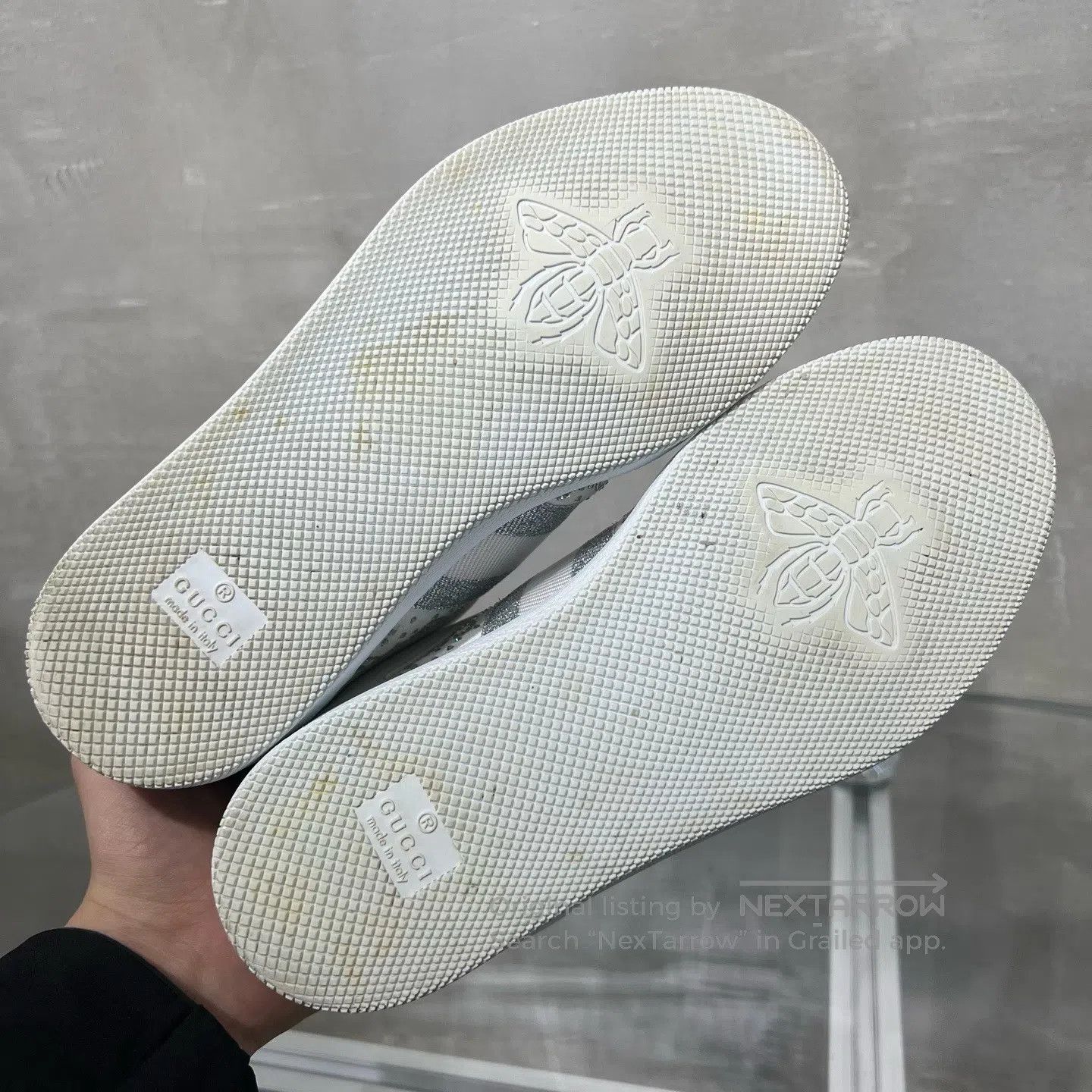 Gucci Guicci Dirty shoes, White Diamond edition Size US 4.5 / IT 34.5 - 7 Thumbnail