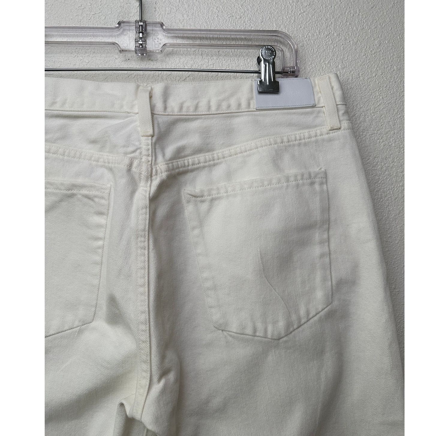 GOLDSIGN Goldsign Ivory Straight-Leg 100% Cotton Jeans 29 Button Fly Size 29" - 6 Thumbnail