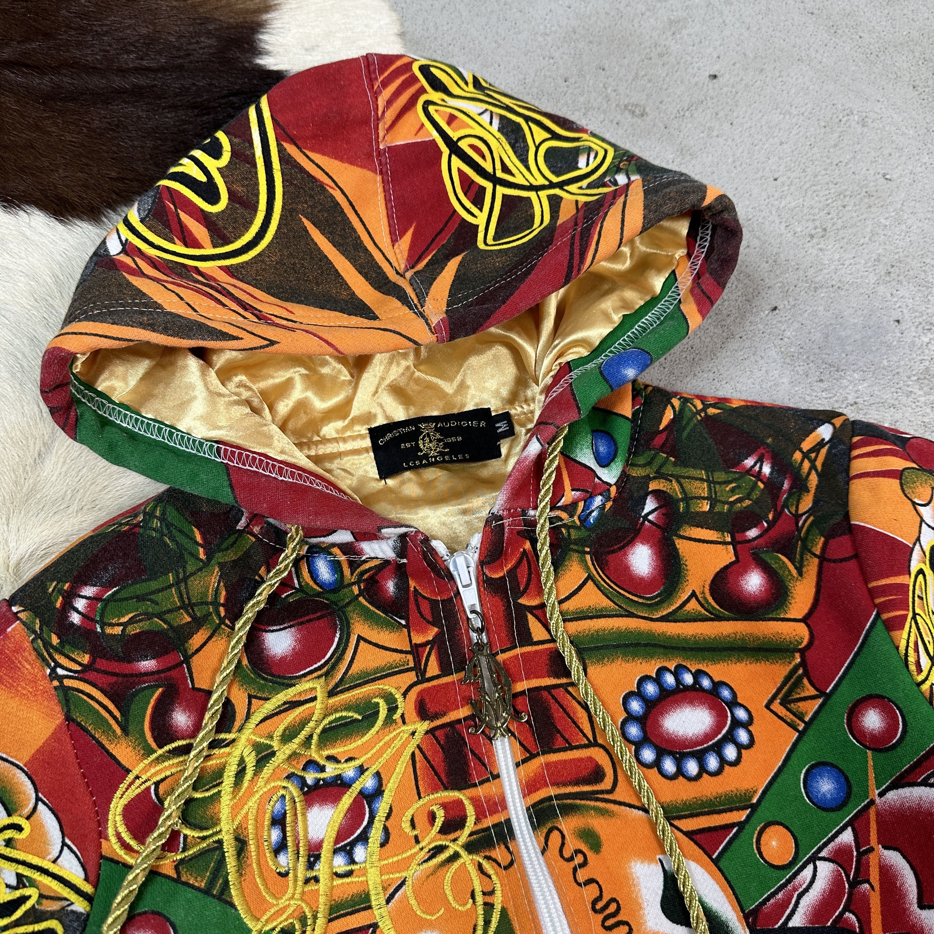 Christian Audigier × Vintage Vintage Christian Audigier Y2K Hoodie Size US M / EU 48-50 / 2 - 4 Thumbnail