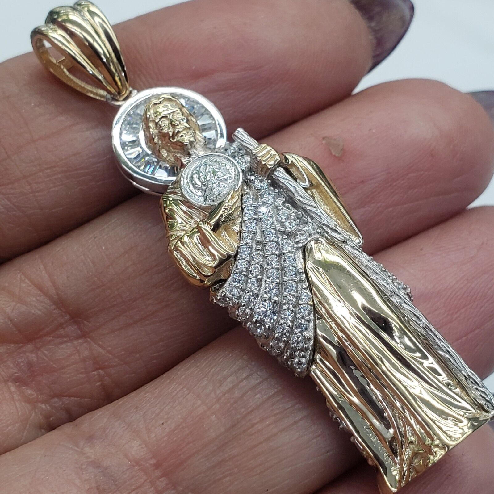 Other 3d Real 14k Gold Saint Jude judas Pendant charm Size ONE SIZE - 9 Thumbnail