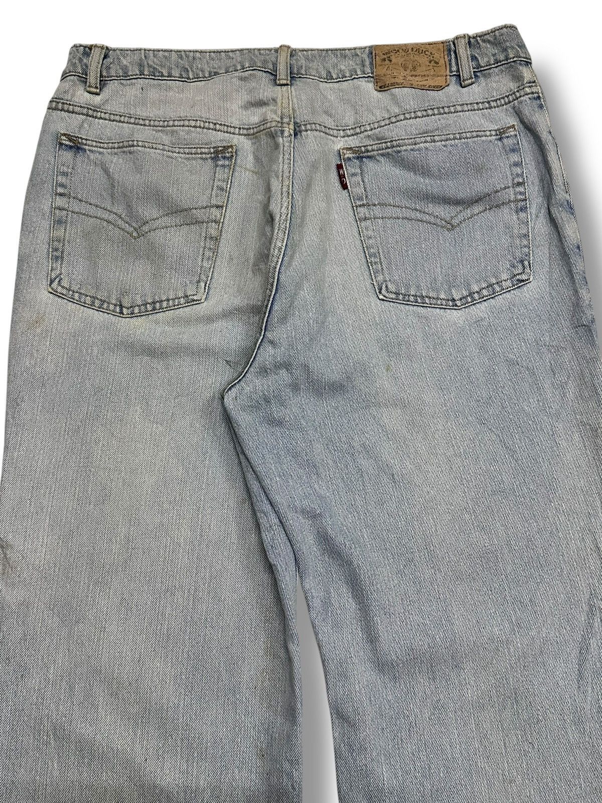 Japanese Brand Wood Duck Vintage Baggy Loose Jean With Distressed and Faded Size US 34 / EU 50 - 5 Thumbnail