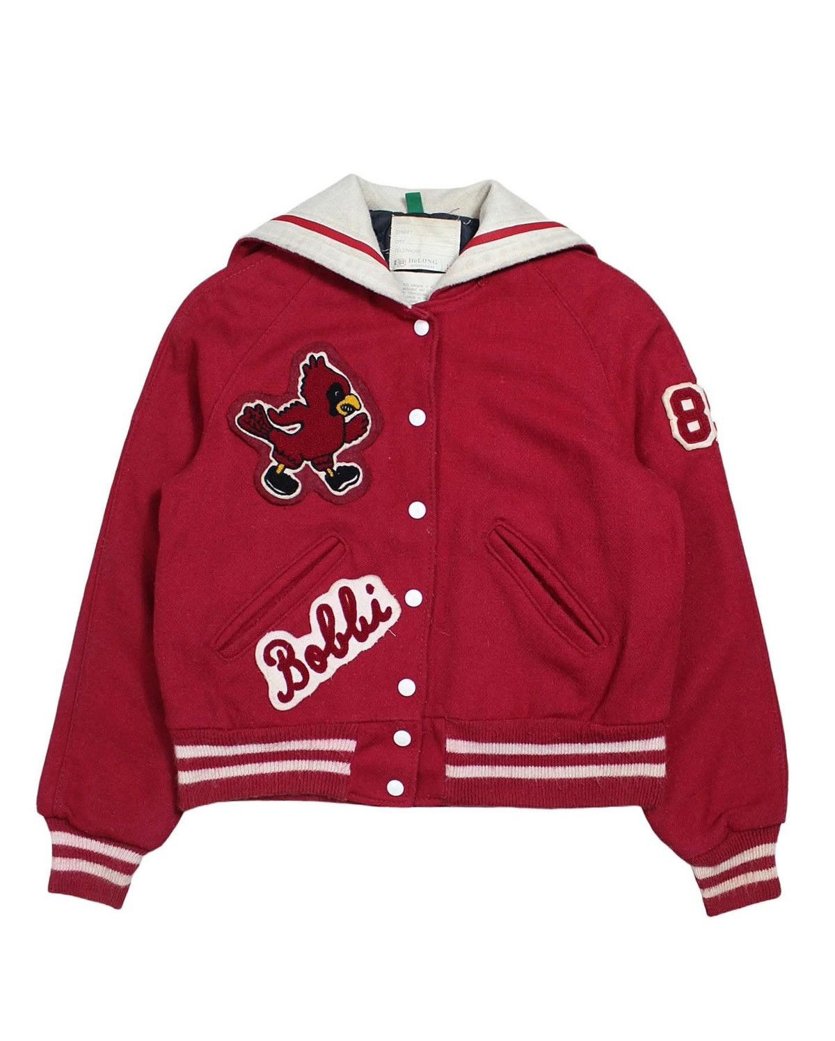 Delong × Hysteric Glamour × Vintage 1980S DELONG WOOL VARSITY JACKET Size US L / EU 52-54 / 3 - 1 Thumbnail