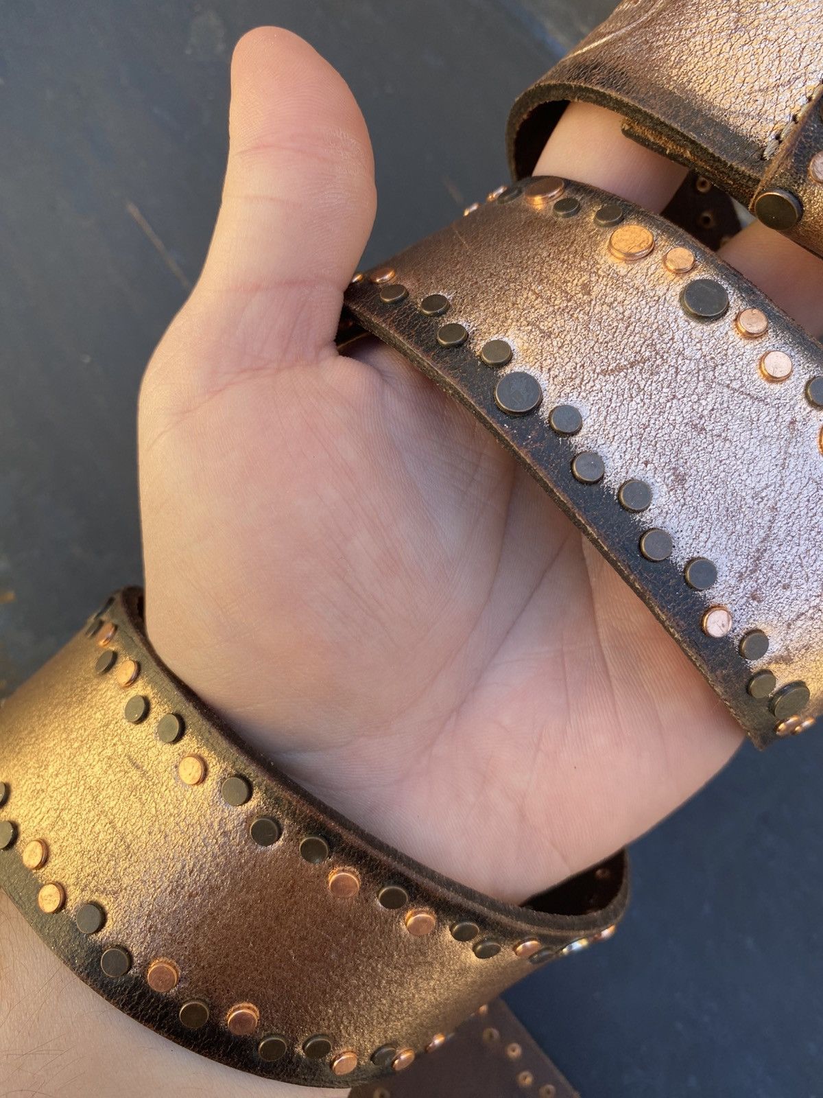 Vintage Belt vintage japanese distressed rhinestones simon style Size ONE SIZE - 3 Thumbnail