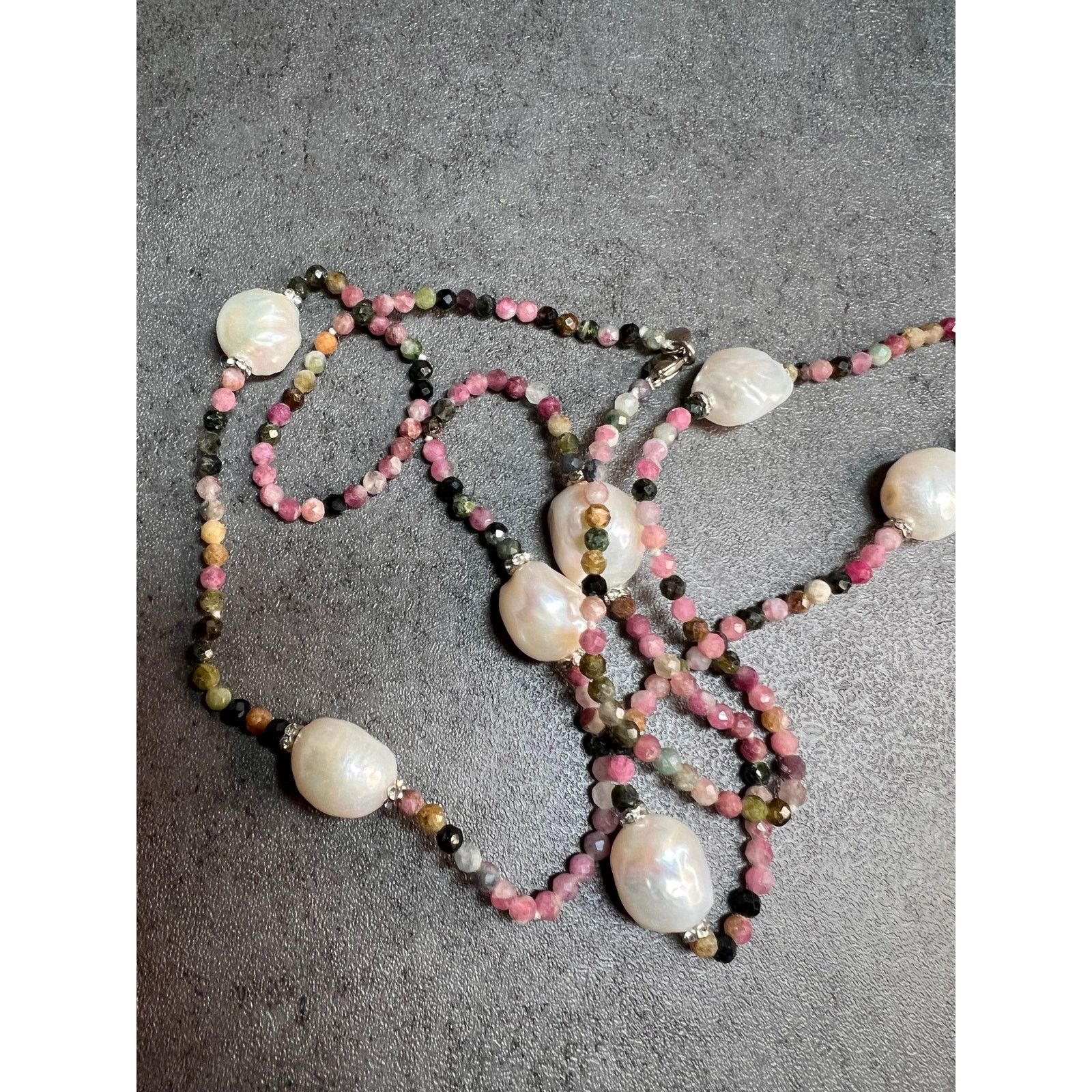 Other Lucas Lameth tourmaline and pearl long necklace Size ONE SIZE - 6 Thumbnail