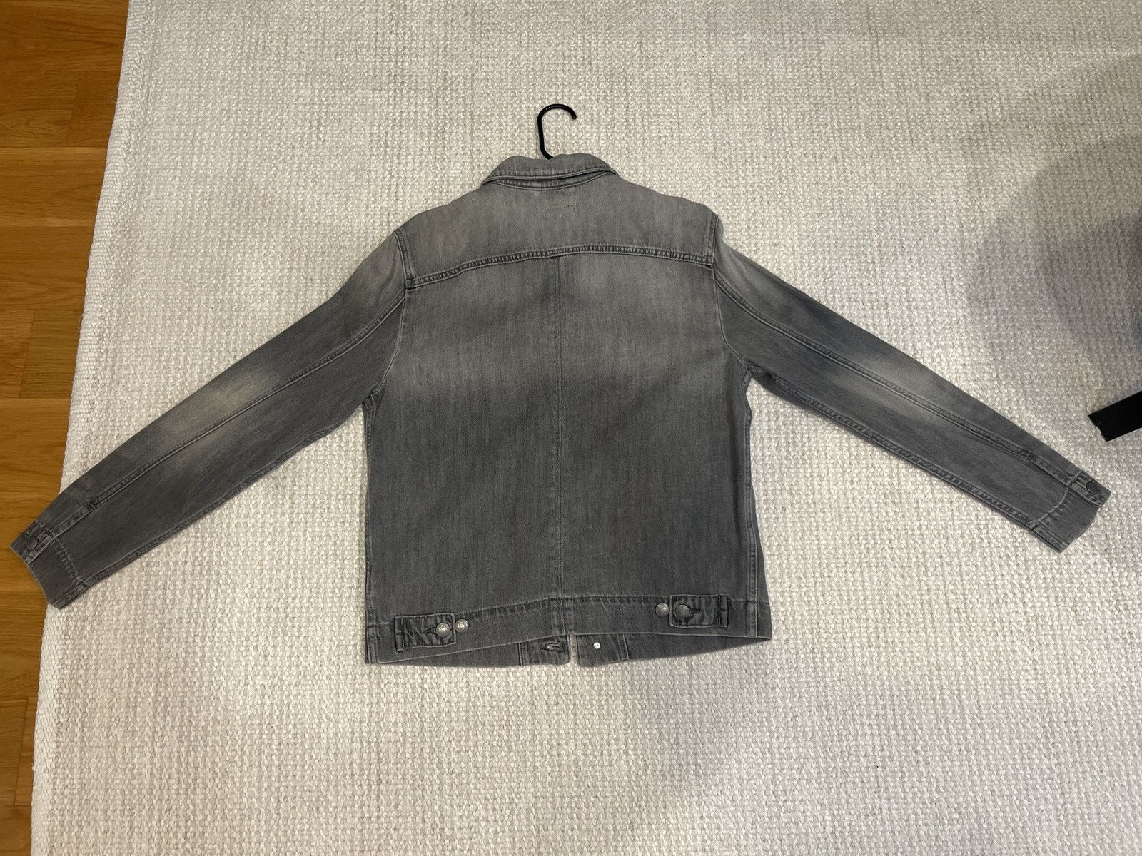 7 For All Mankind Mojo Patch Pocket Trucker Jacket in Dharma Gray (Medium) Size US M / EU 48-50 / 2 - 2 Thumbnail
