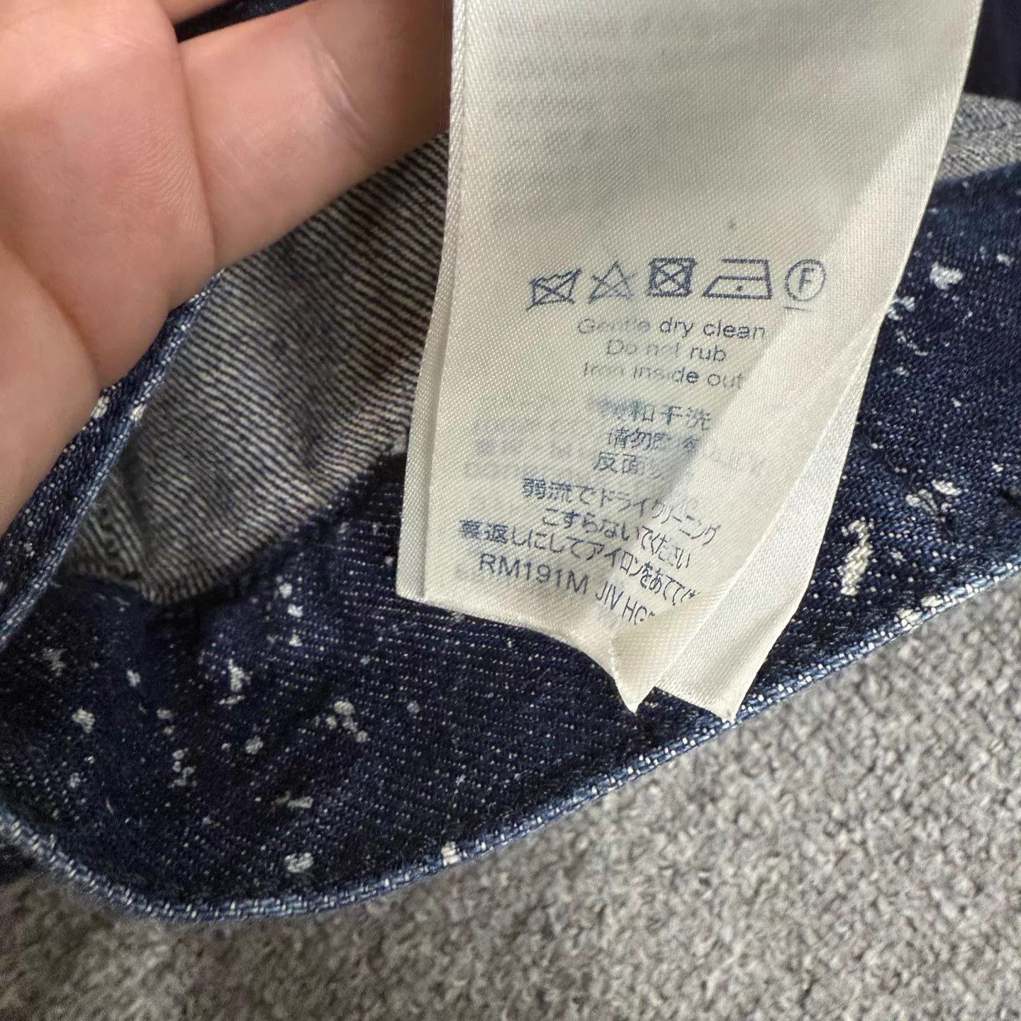 Louis Vuitton Louis Vuitton Navy Blue Logo Galaxy Jeans 29W 99 New Size 29" - 5 Thumbnail