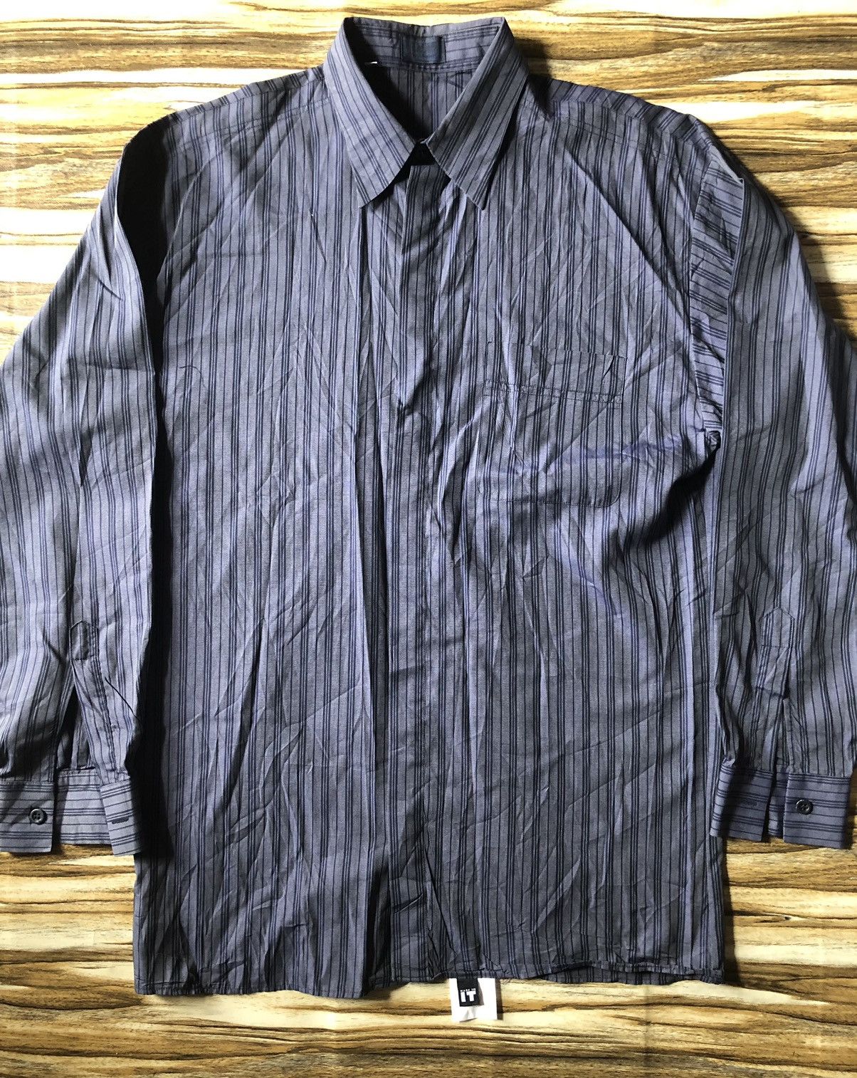 Versus Versace Vintage Versus B/D striped shirt Size US XL / EU 56 / 4 - 1 Thumbnail