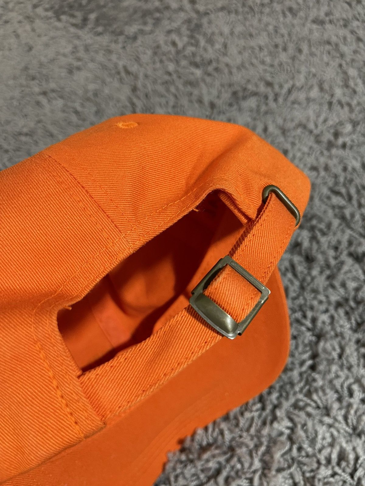 Anti Social Social Club × Undefeated ASSC x Undefeated Paranoid Weird Baseball Hat Cap Orange Size ONE SIZE - 8 Thumbnail