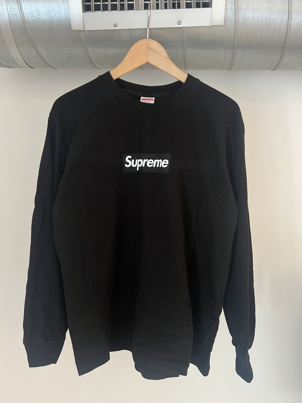 Supreme Box Logo L/S Tee Black L M】Supreme Small Box L/S