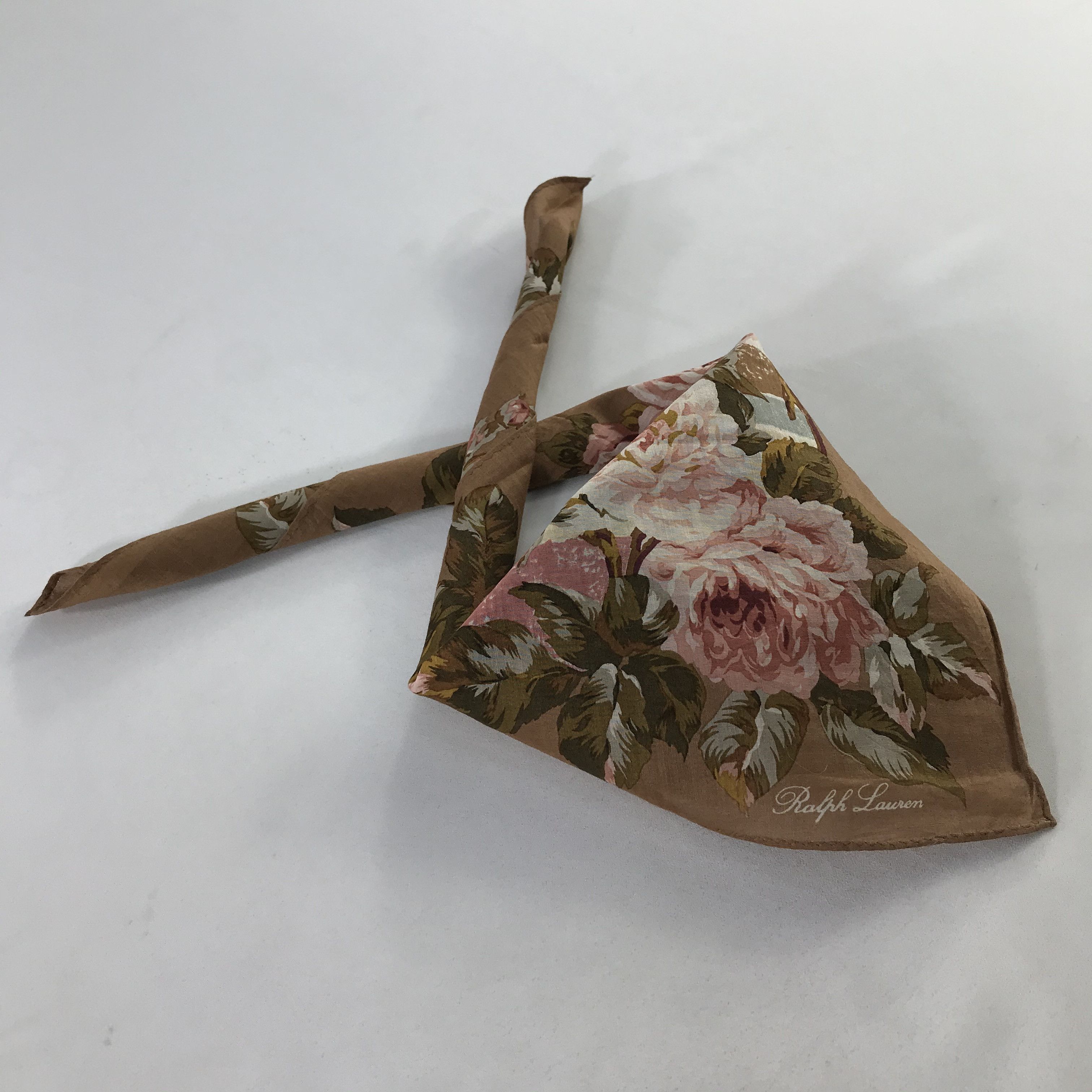Ralph Lauren × Vintage Ralph Lauren Bandana / Handkerchief / Neckerchief - S1050 Size ONE SIZE - 4 Thumbnail