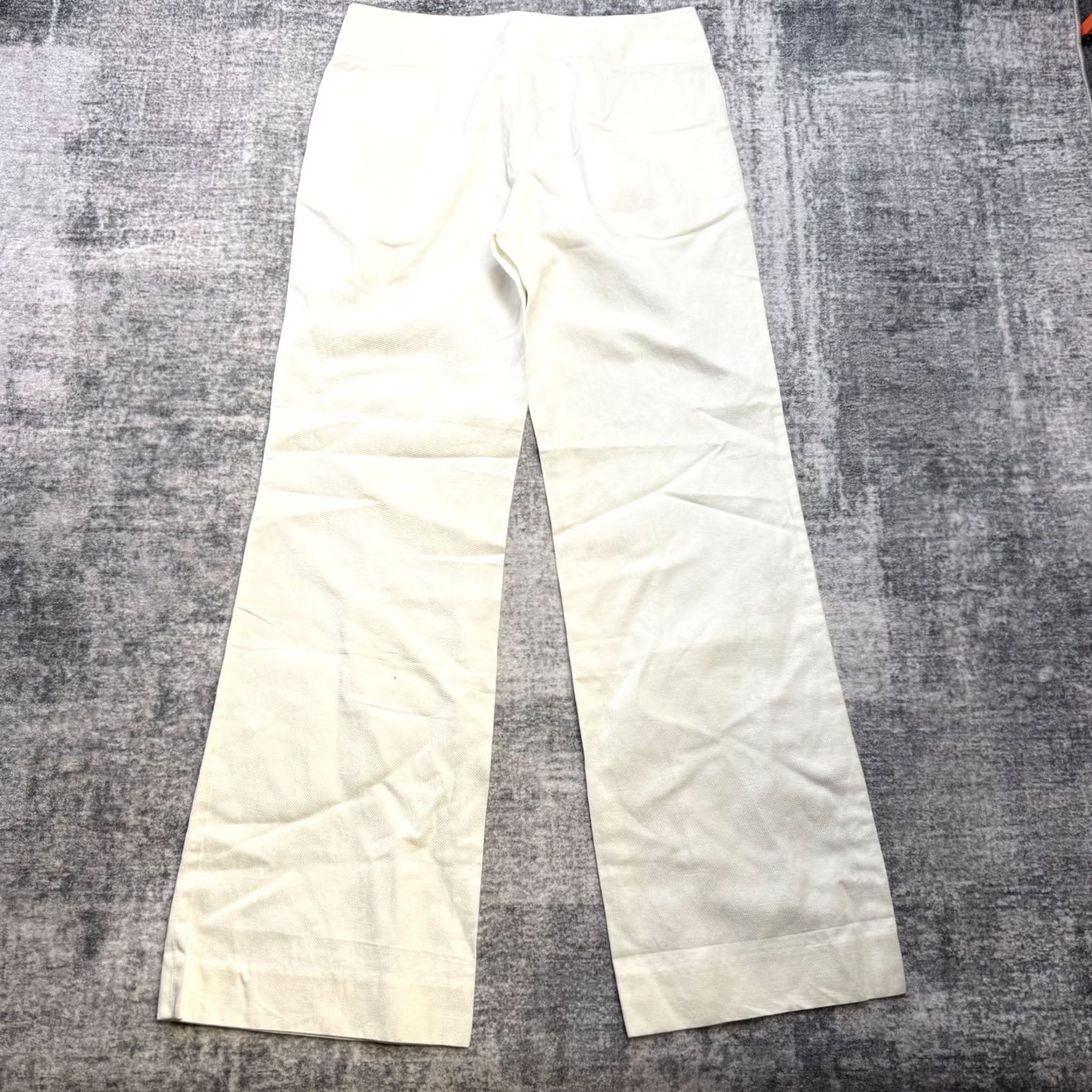 J.Crew J.CREW Pants Womens 6 White Linen Blend Wide-Leg Coastal Beach 30x29 Size 28" / US 6 / IT 42 - 4 Thumbnail