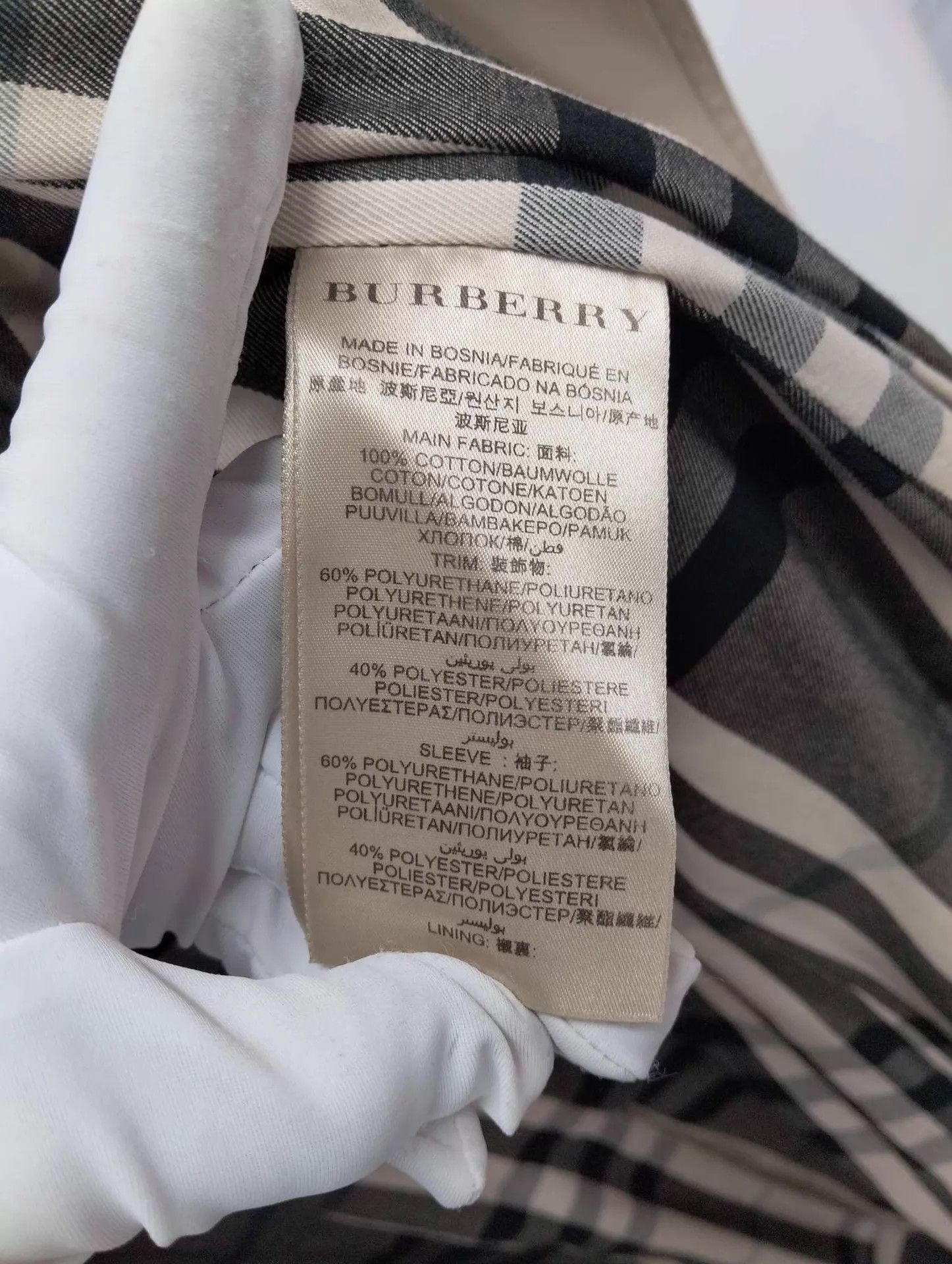 Burberry Women's Burberry Lapel Leather DB Belted Trench UK6 Size XS / US 0-2 / IT 36-38 - 5 Thumbnail