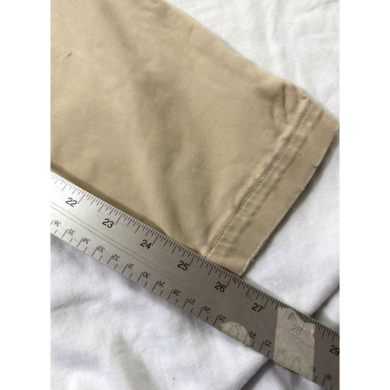 Banana Republic Banana Republic Women’s Chino Pants Beige Sloan Fit Cotton Blend Size 6 Regular Womens Size 28" / US 6 / IT 42 - 5 Thumbnail