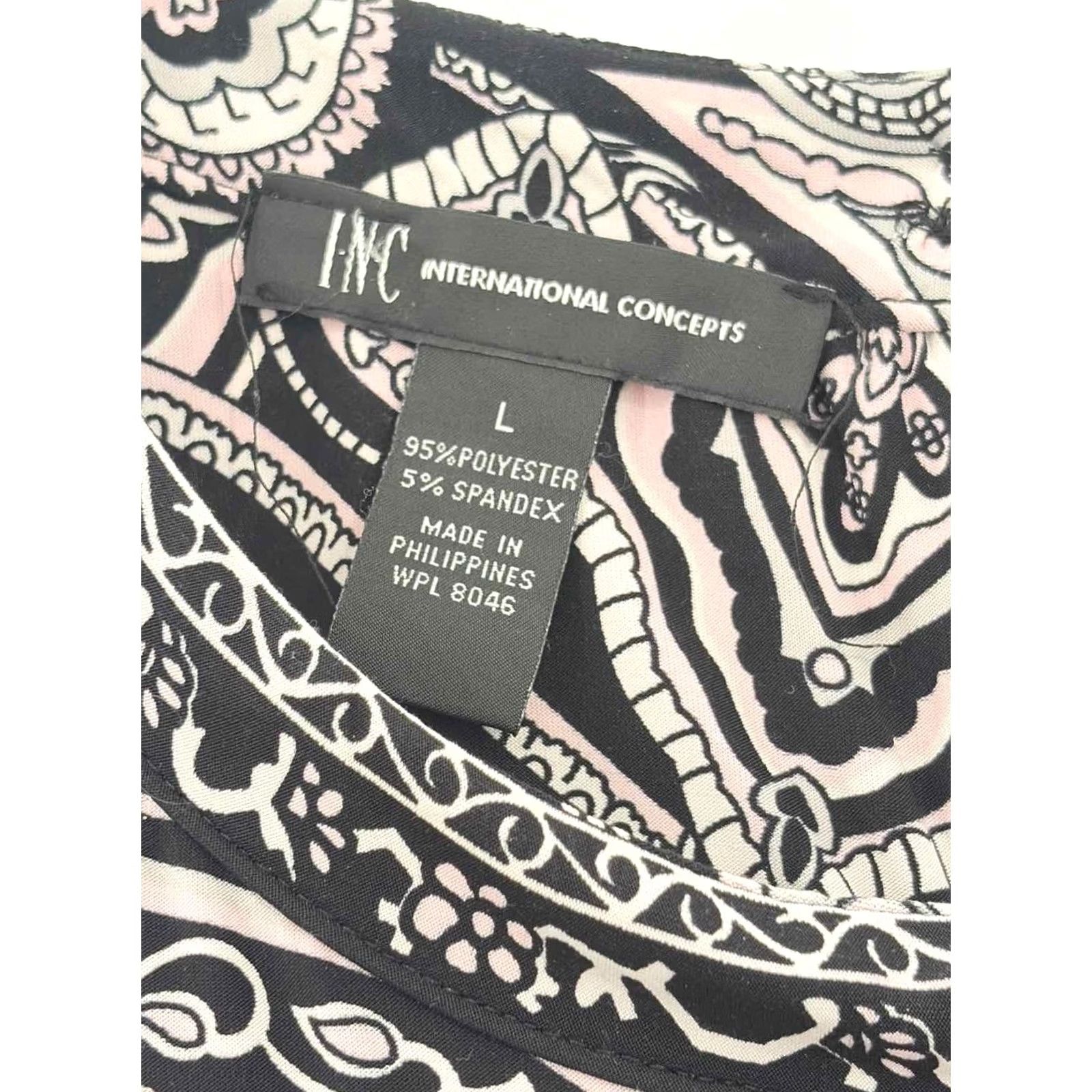Incu Pre-Owned INC Black Size Large Maxi Sleeveless Dress Size L / US 10 / IT 46 - 5 Thumbnail
