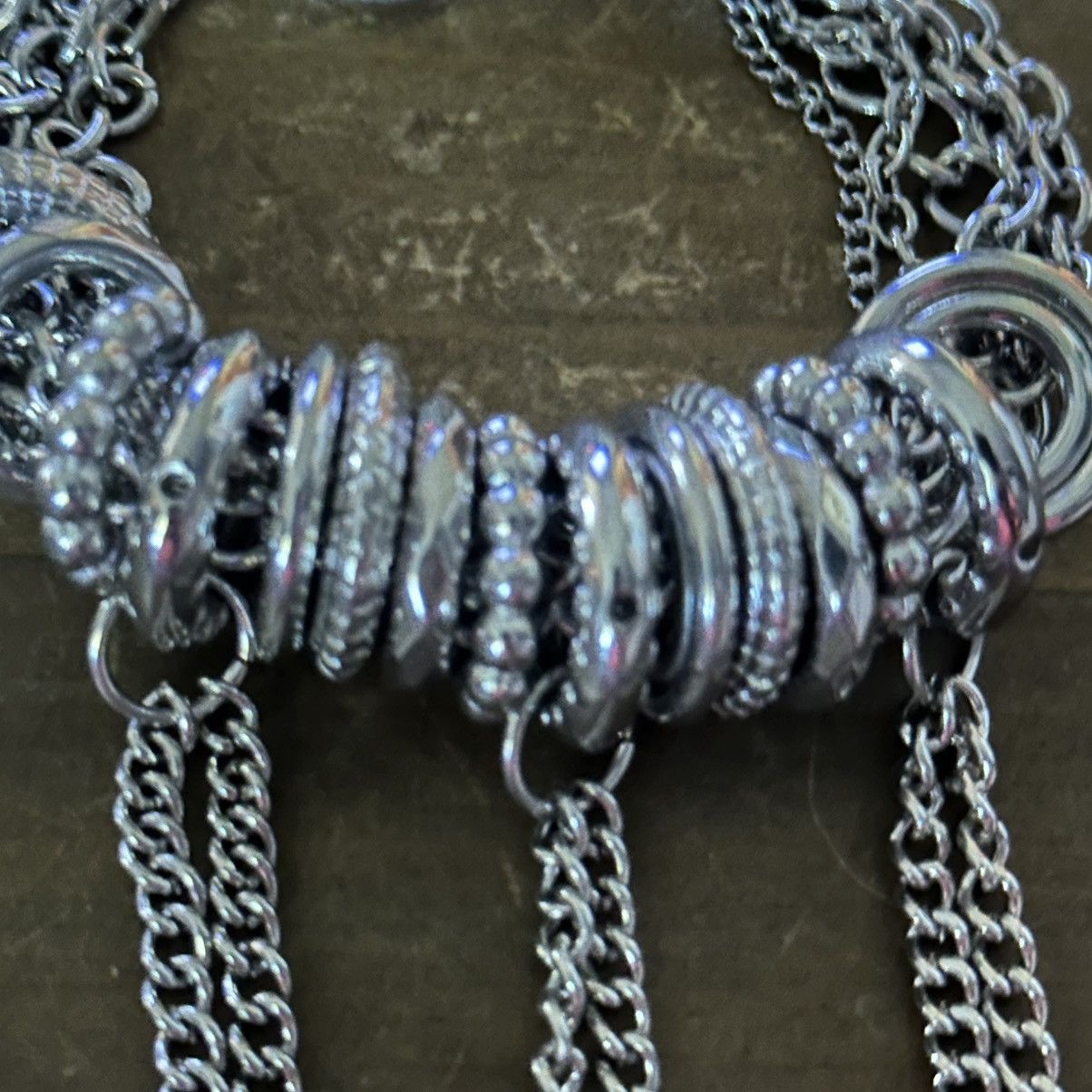 Other Multi chain discs and tassels toggle charm bracelet Size ONE SIZE - 2 Thumbnail