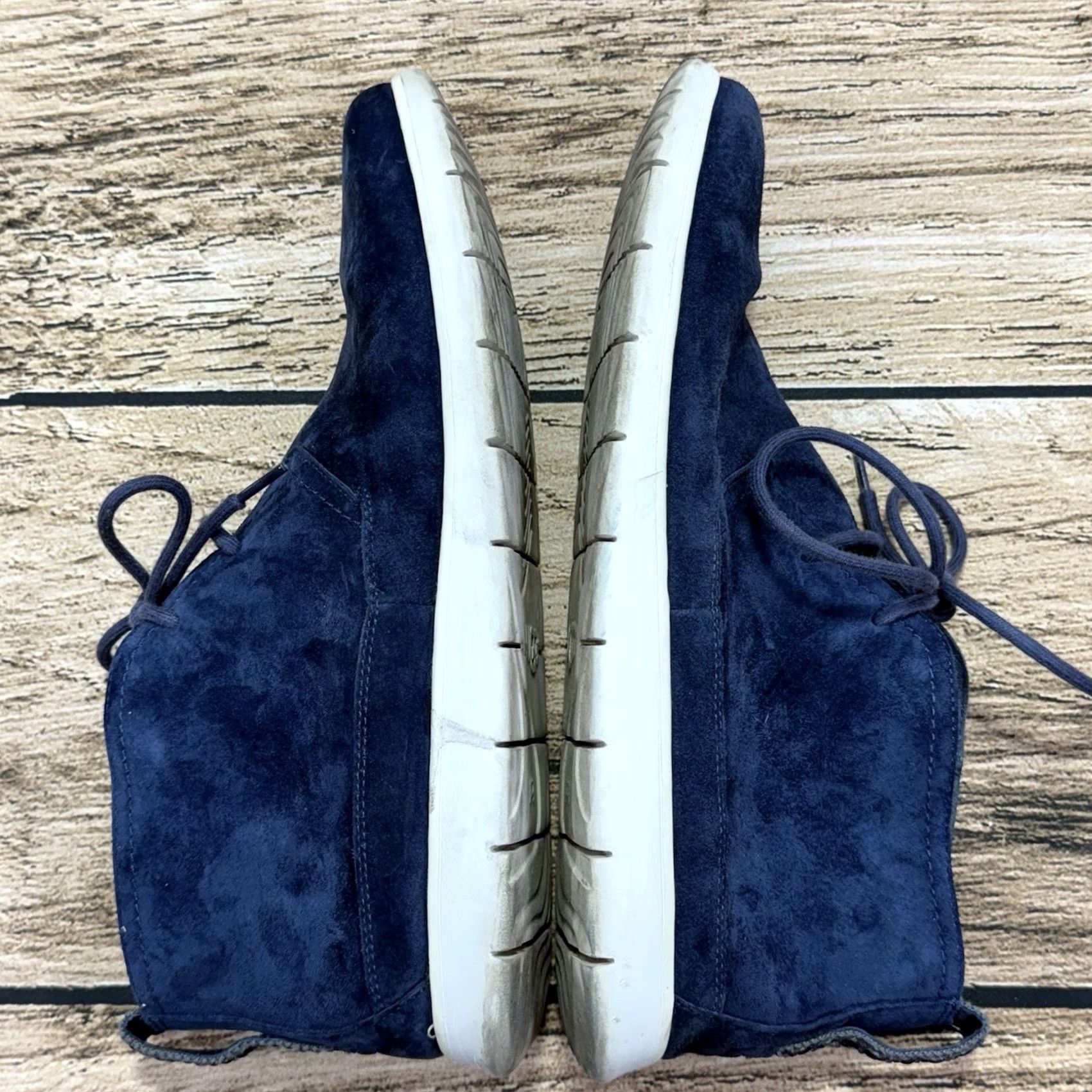 Ugg UGG Australia Freamon Chukka Boots Mens 13 Blue Suede Casual Shoes Suede Upper Wool Lining M Width Logo Arch Support Lightweight Vintage No Size US 13 / EU 46 - 6 Thumbnail