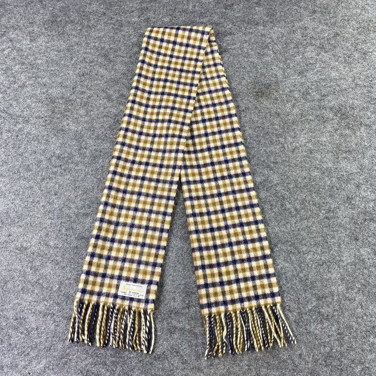 Aquascutum × Vintage Aquasqutum Cashmere Scarf / Muffler / Neckwear-T1427 Size ONE SIZE - 2 Thumbnail