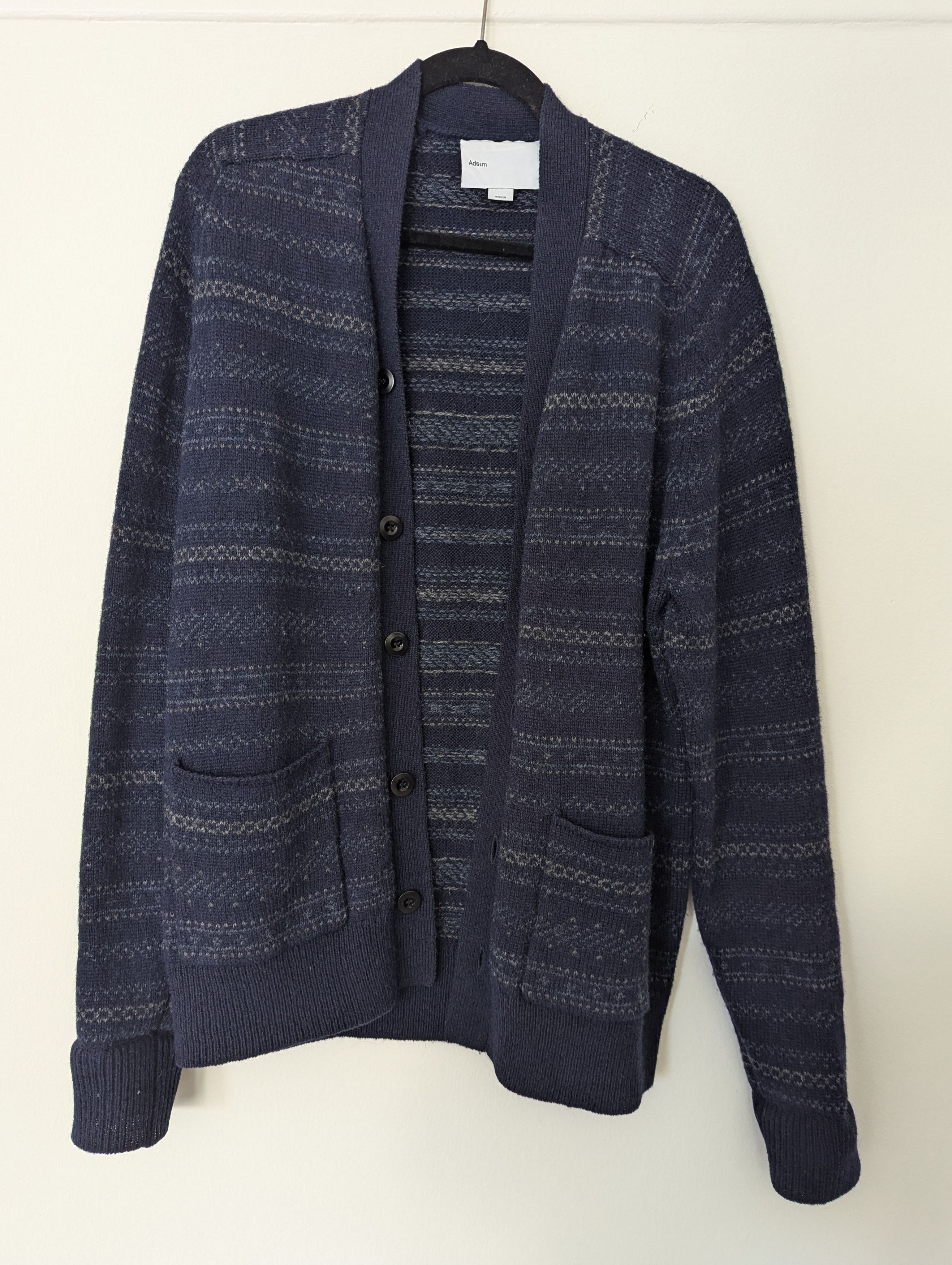 Patterned Wool Cardigan