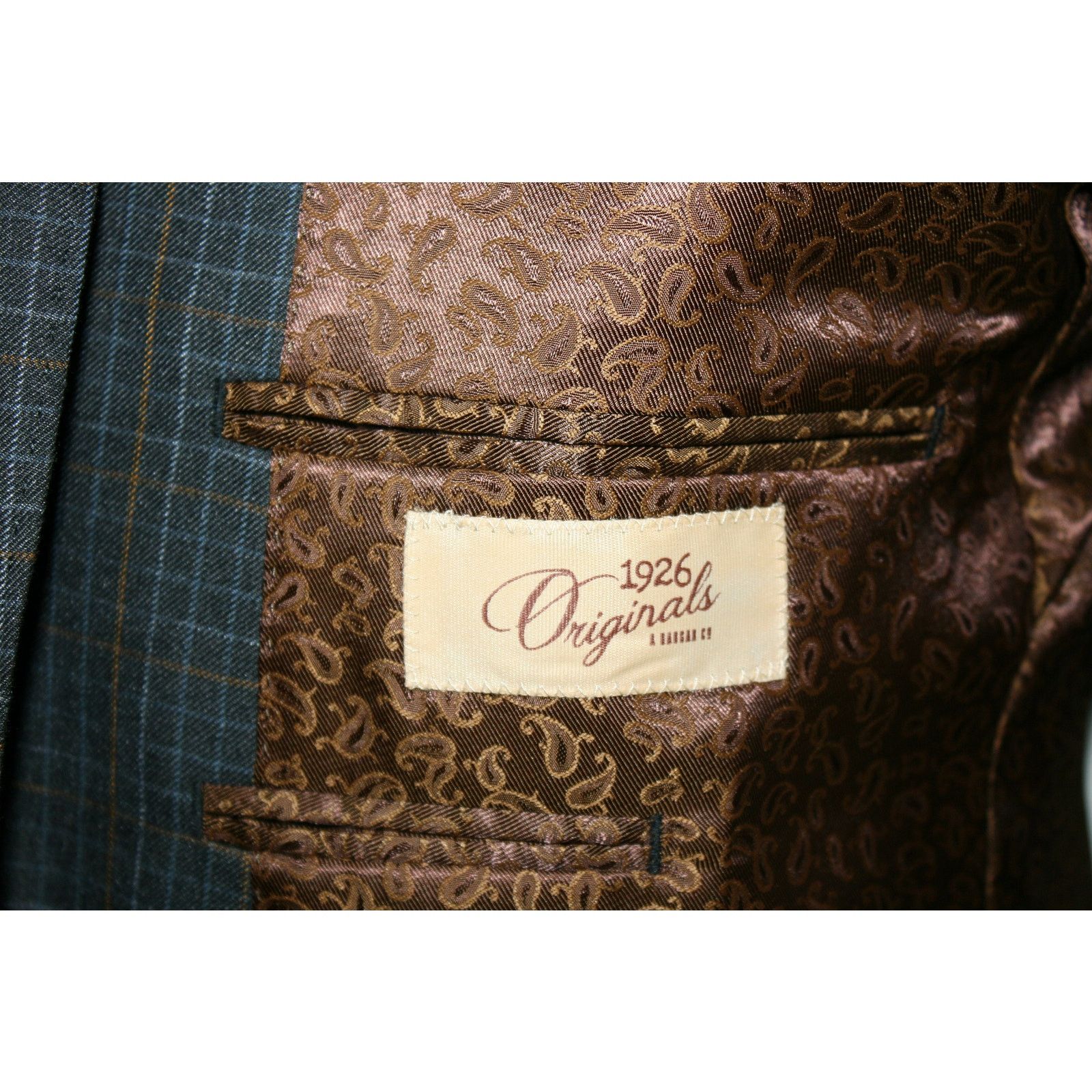 Haggar 42L Haggar Originals 1926 Checked Blazer Classic MOD Style Size 42L - 7 Thumbnail