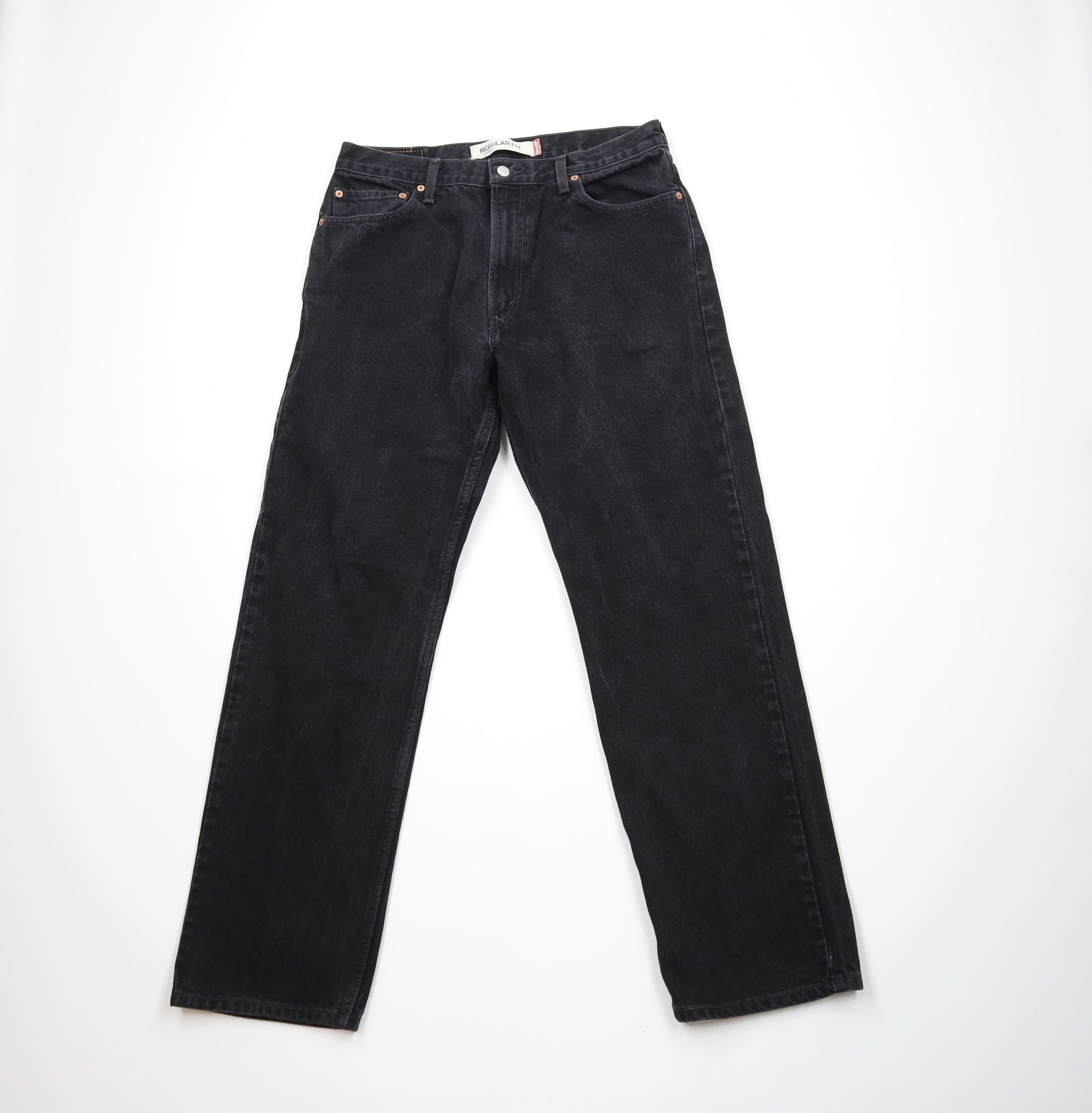 Levi's × Vintage Vintage Y2K Levis 505 Fit Straight Leg Denim Jeans Black Size US 34 / EU 50 - 1 Thumbnail