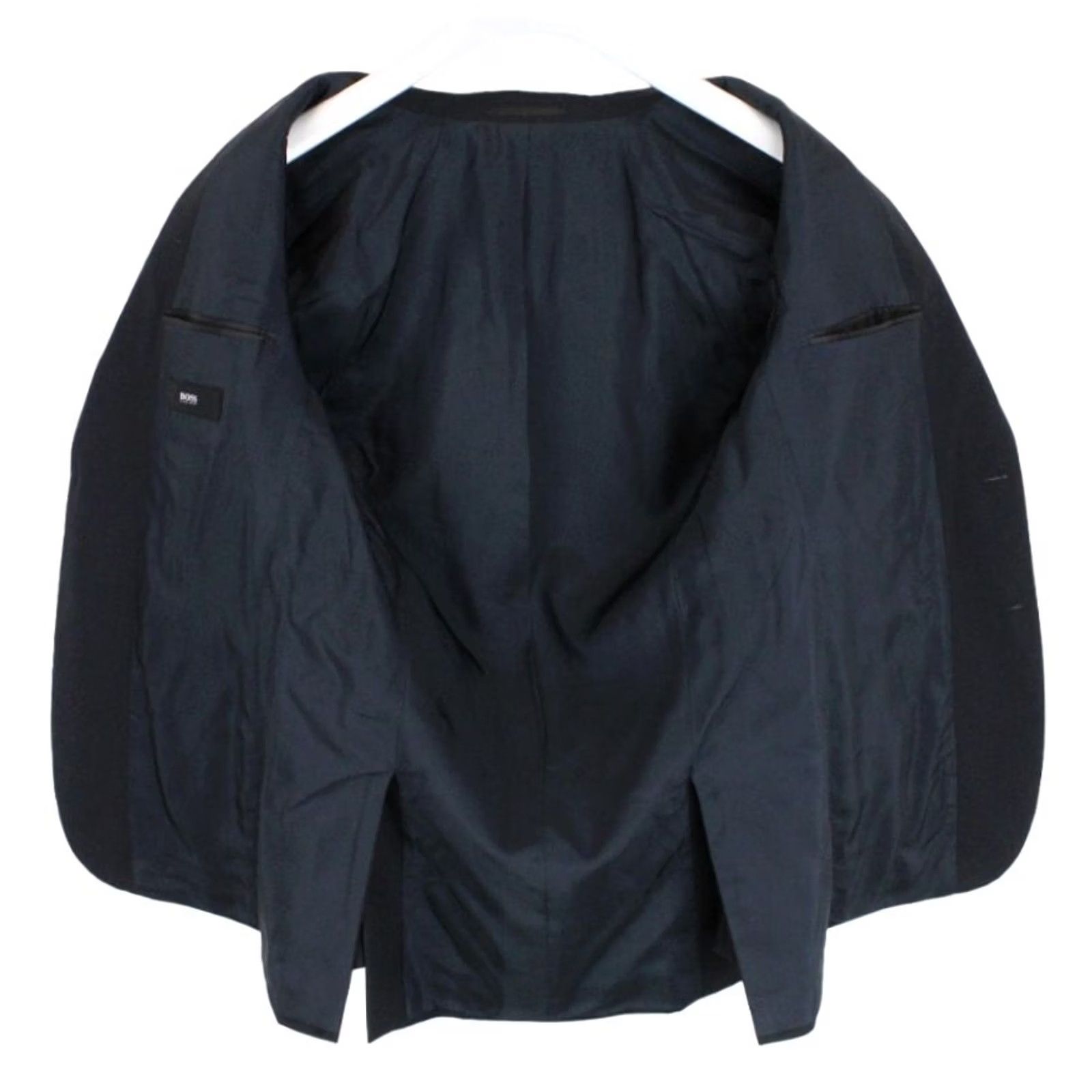 Hugo Boss HUGO BOSS Blazer Men US 38L Single Breasted Wool Notch Lapel Blazer Men Black Wool Jacket Notch Lapel 2 Buttons, Regular, Big & Tall Size 38R - 4 Thumbnail