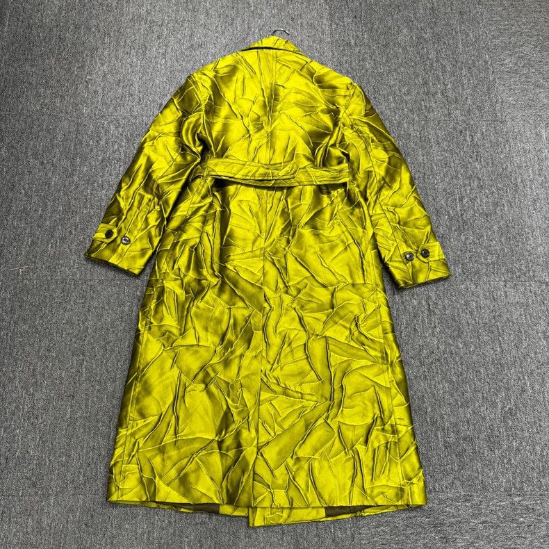 Dries Van Noten dries van notenA long yellow pleated lapel coat 2506-Nextar Size US L / EU 52-54 / 3 - 2 Thumbnail