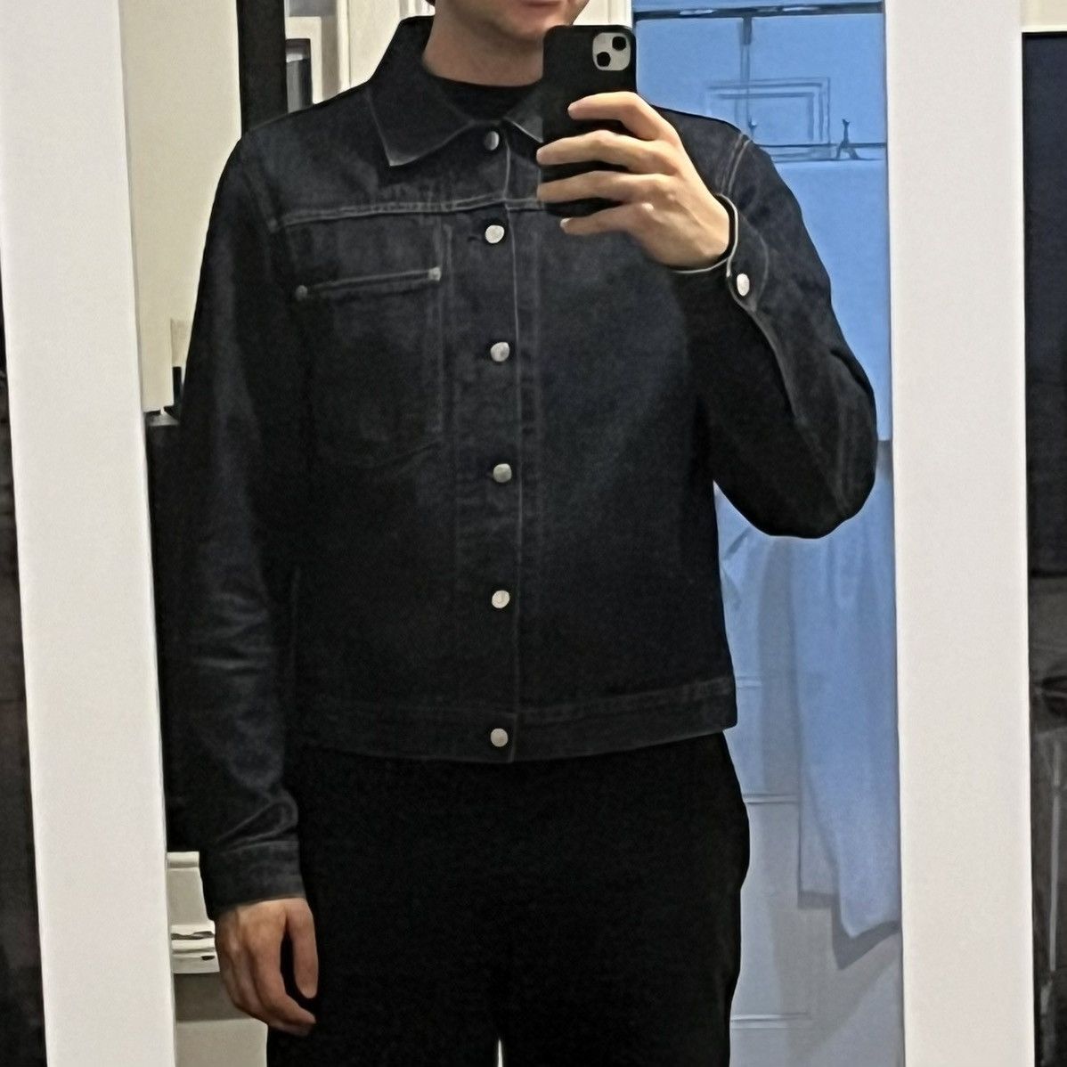 Helmut Lang × Vintage One Pocket Indigo Denim Jacket AW2001 — EU50 Size US M / EU 48-50 / 2 - 3 Thumbnail