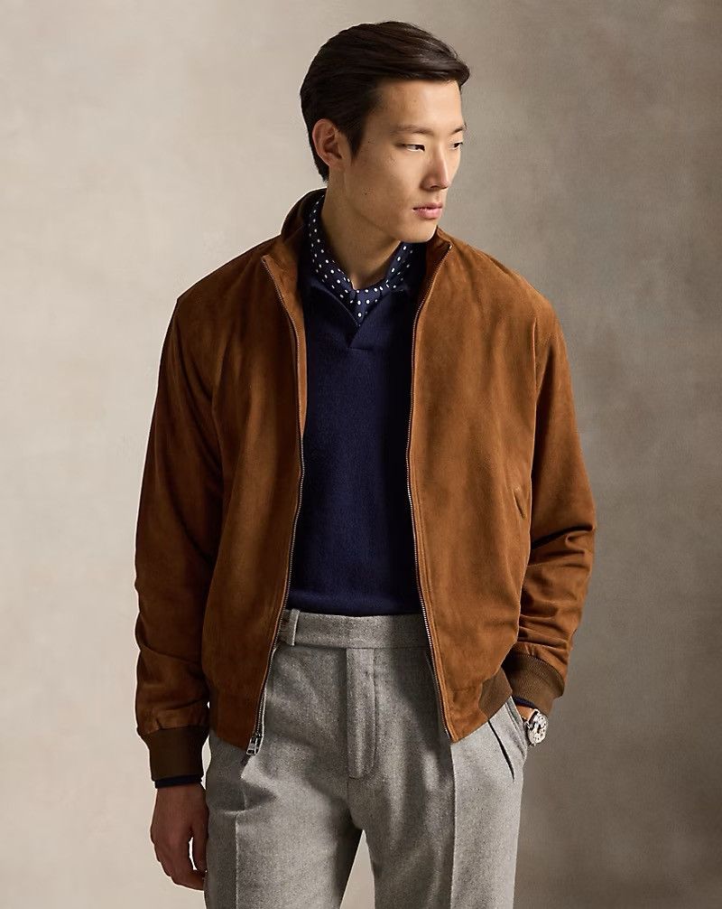Polo Ralph Lauren Polo Ralph Lauren The Charleton Suede Jacket Bomber Size XL. Size US XL / EU 56 / 4 - 1 Thumbnail